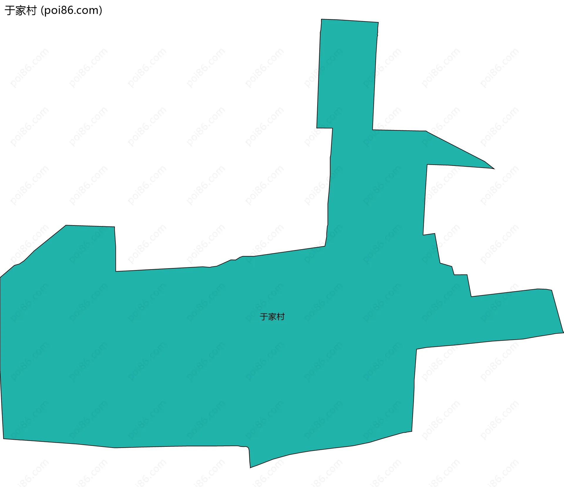 于家村边界地图