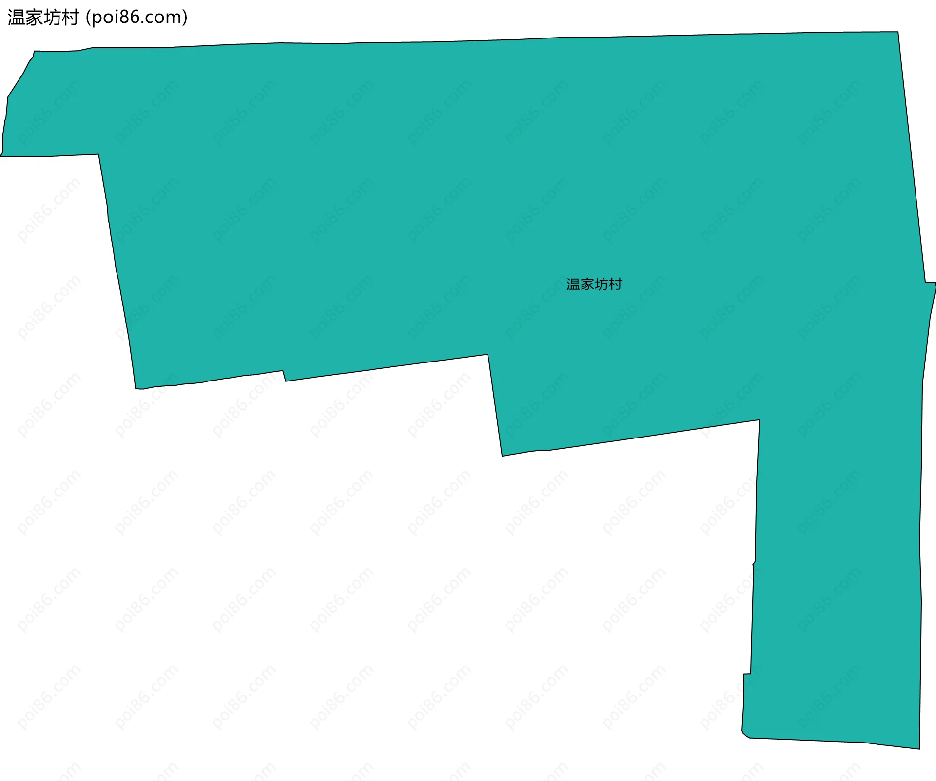 温家坊村边界地图