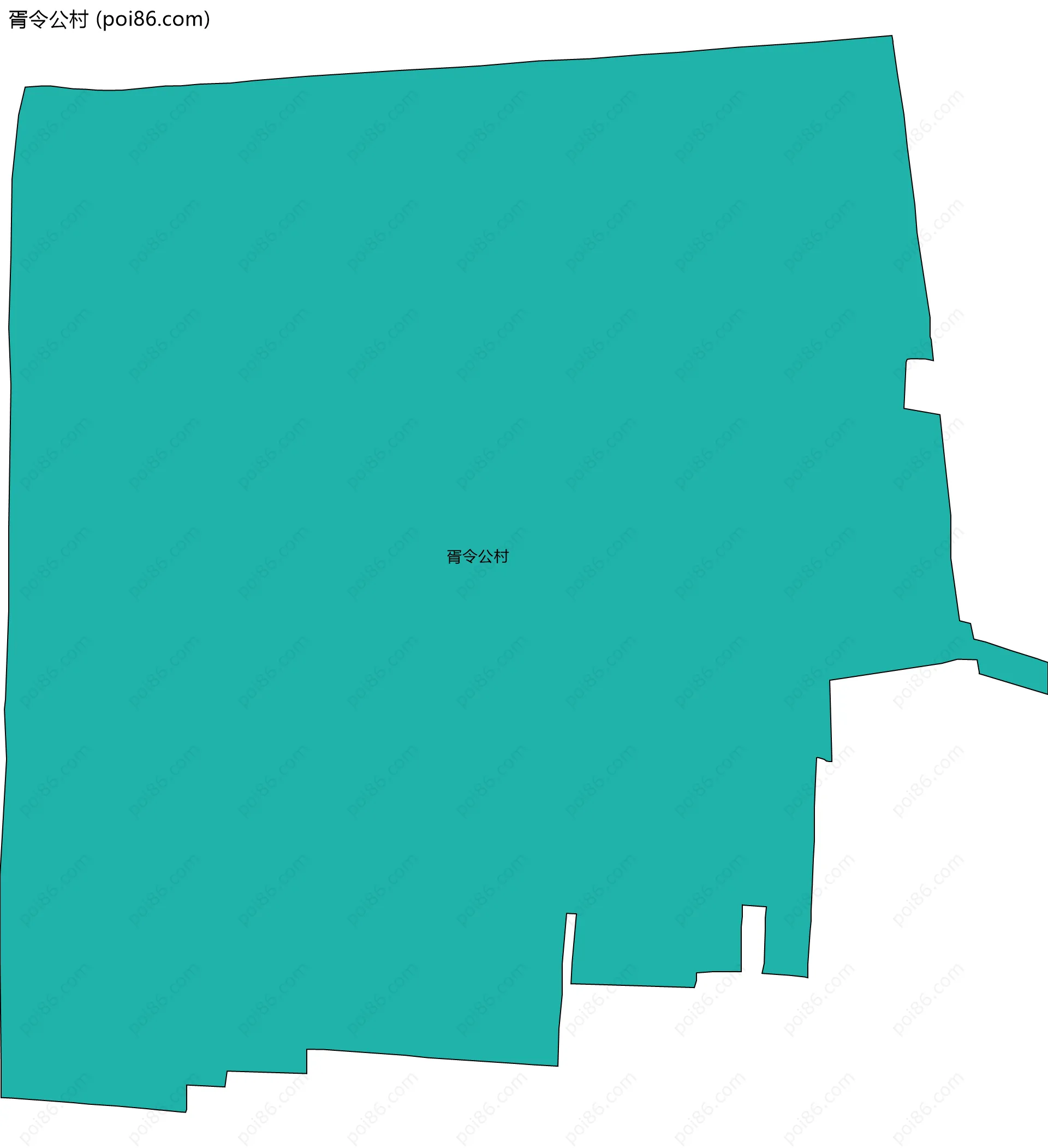 胥令公村边界地图