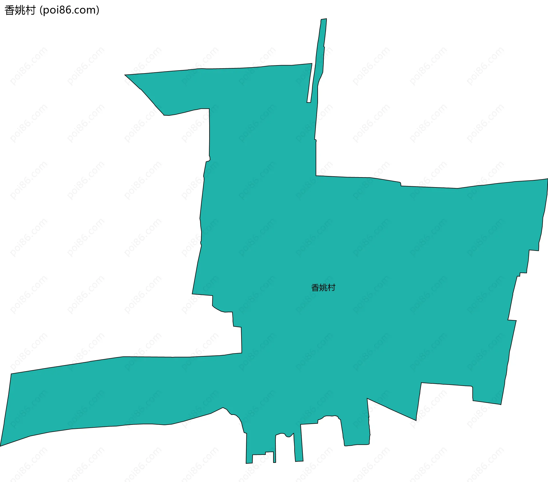 香姚村边界地图