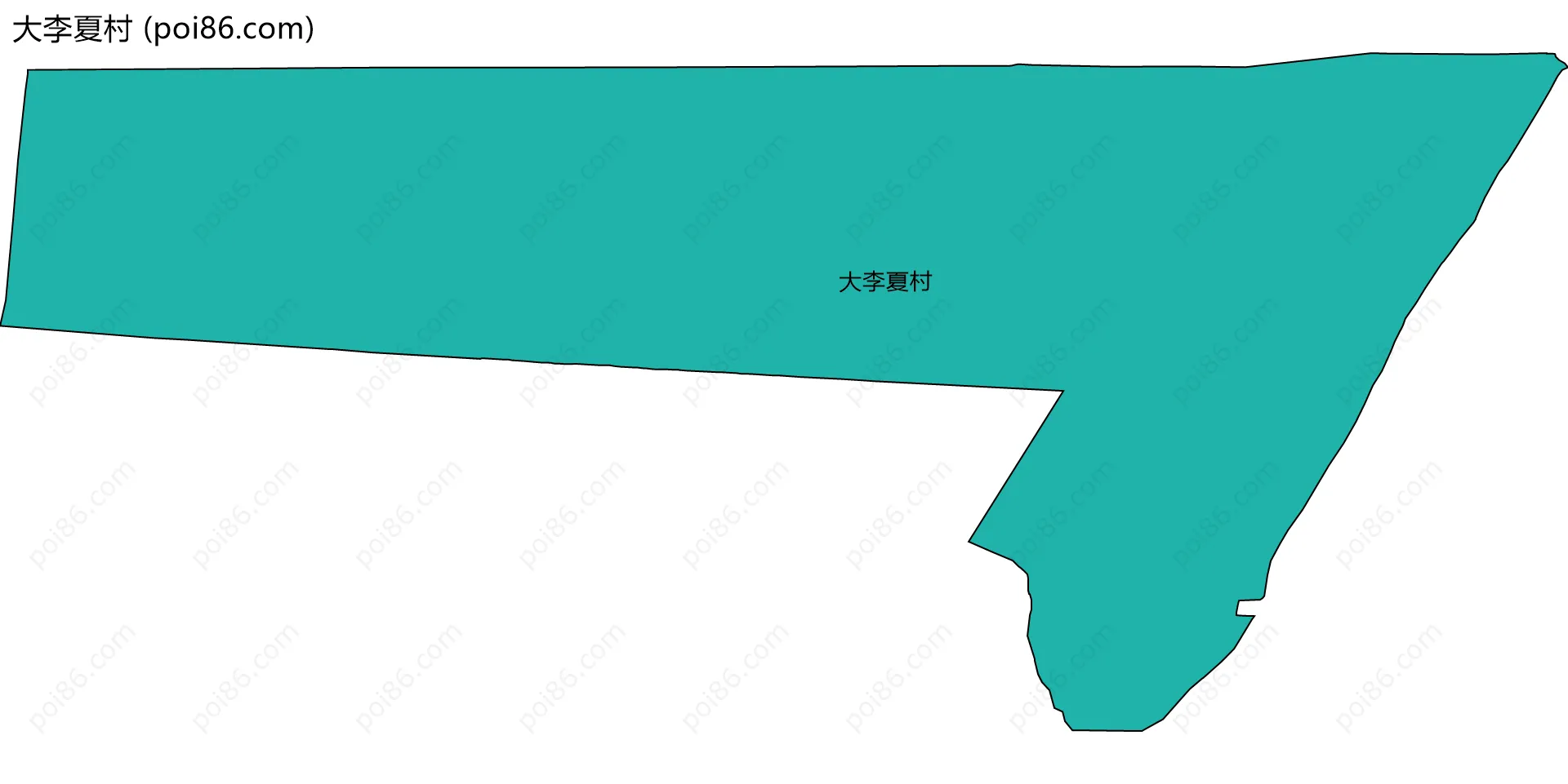 大李夏村边界地图