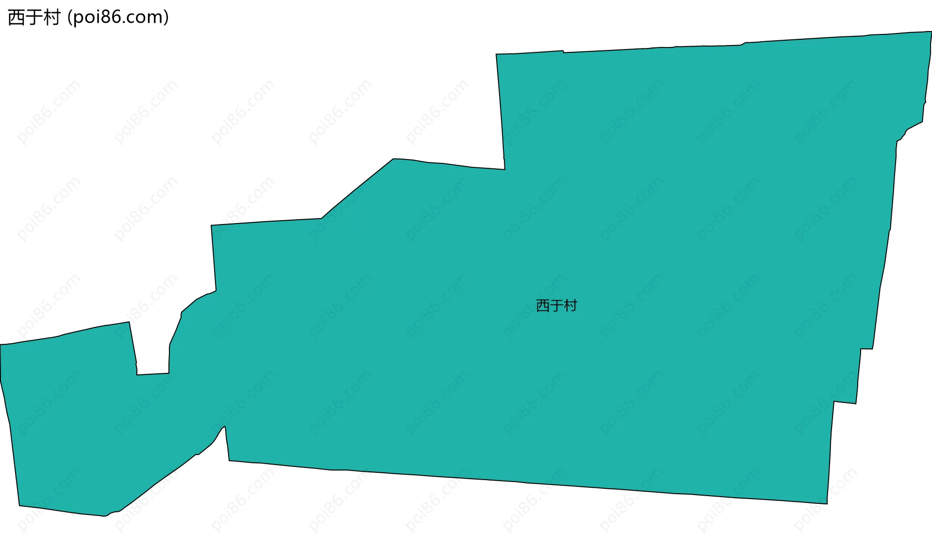 西于村边界地图