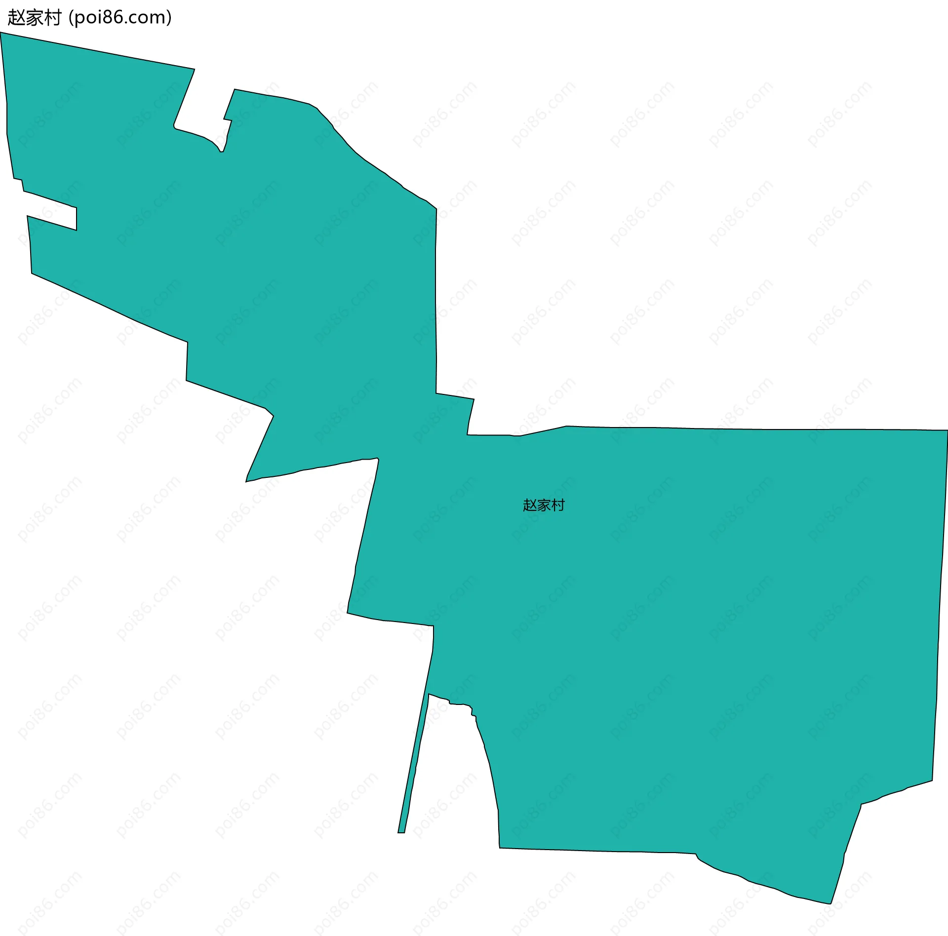 赵家村边界地图