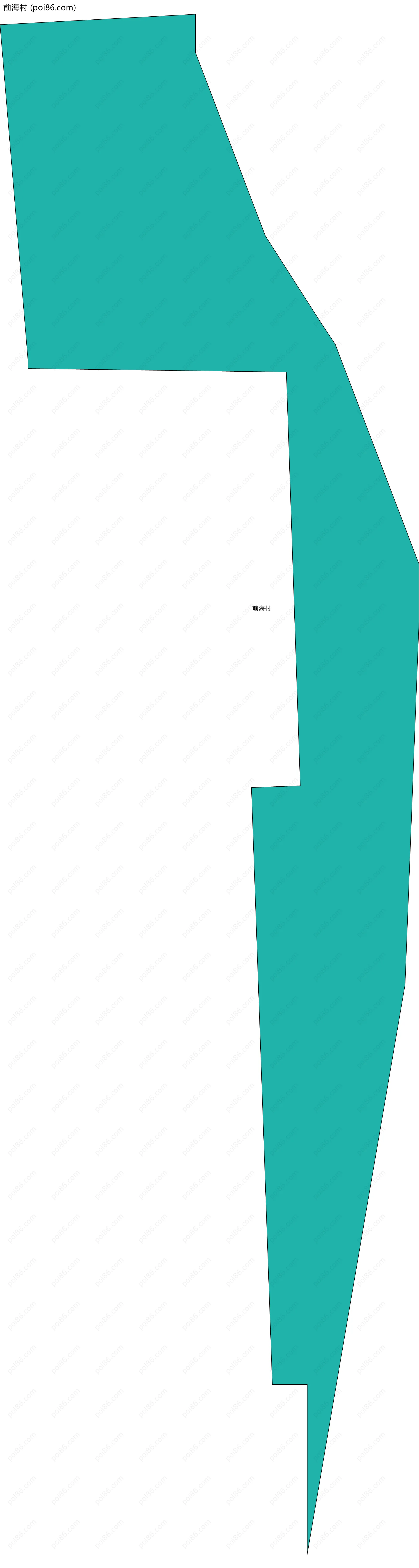 前海村边界地图