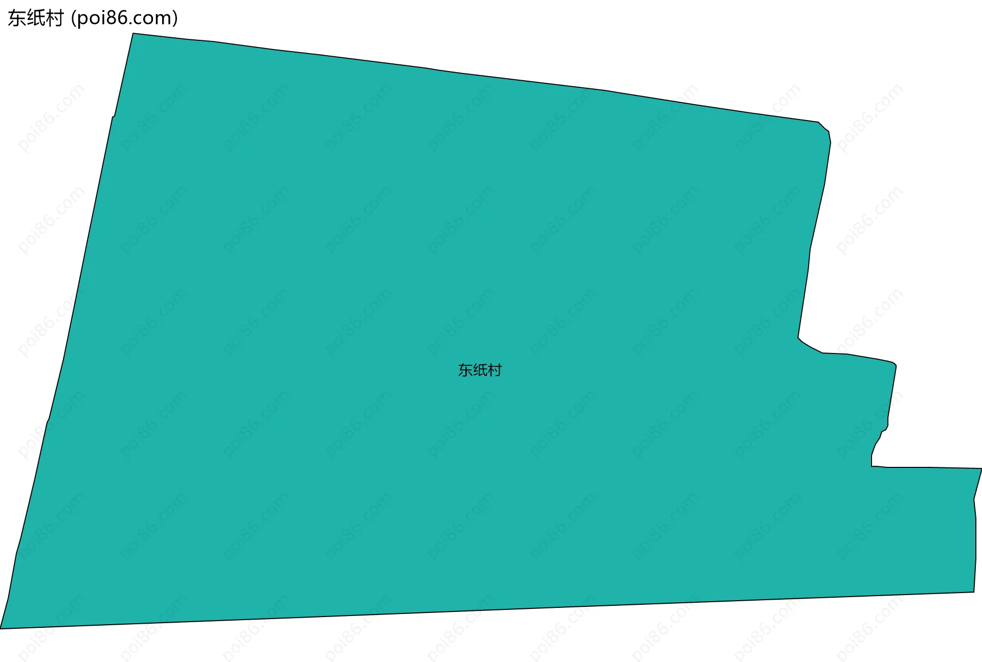 东纸村边界地图