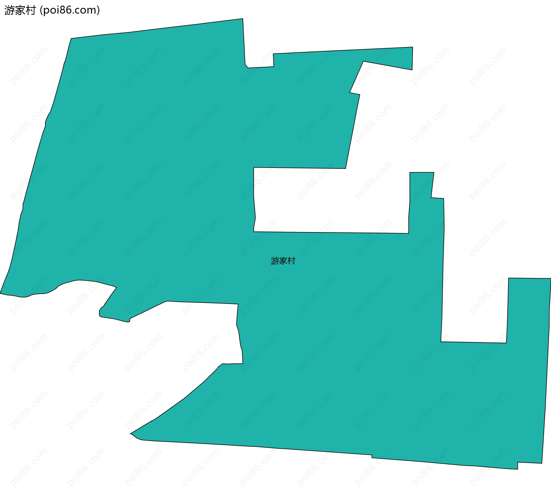 游家村边界地图