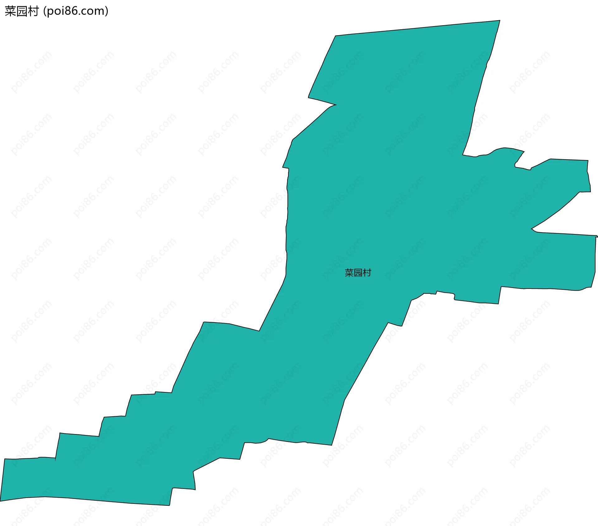 菜园村边界地图