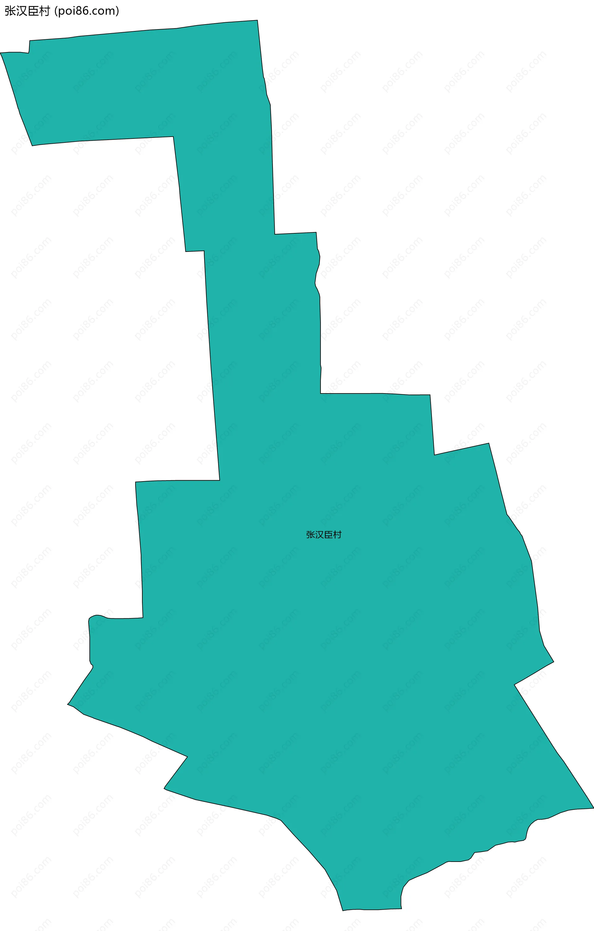 张汉臣村边界地图