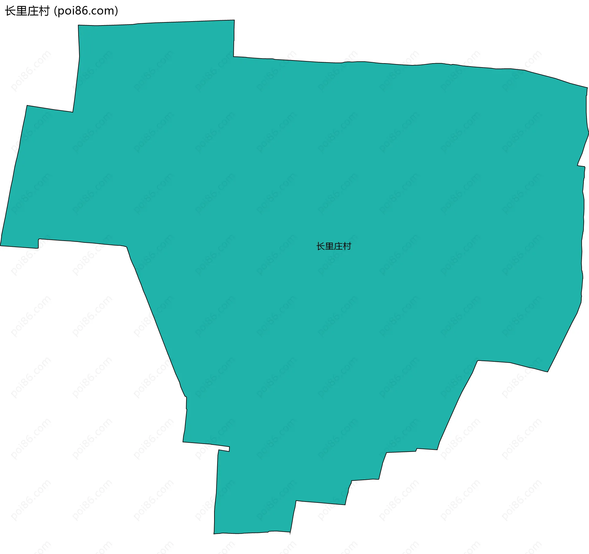 长里庄村边界地图