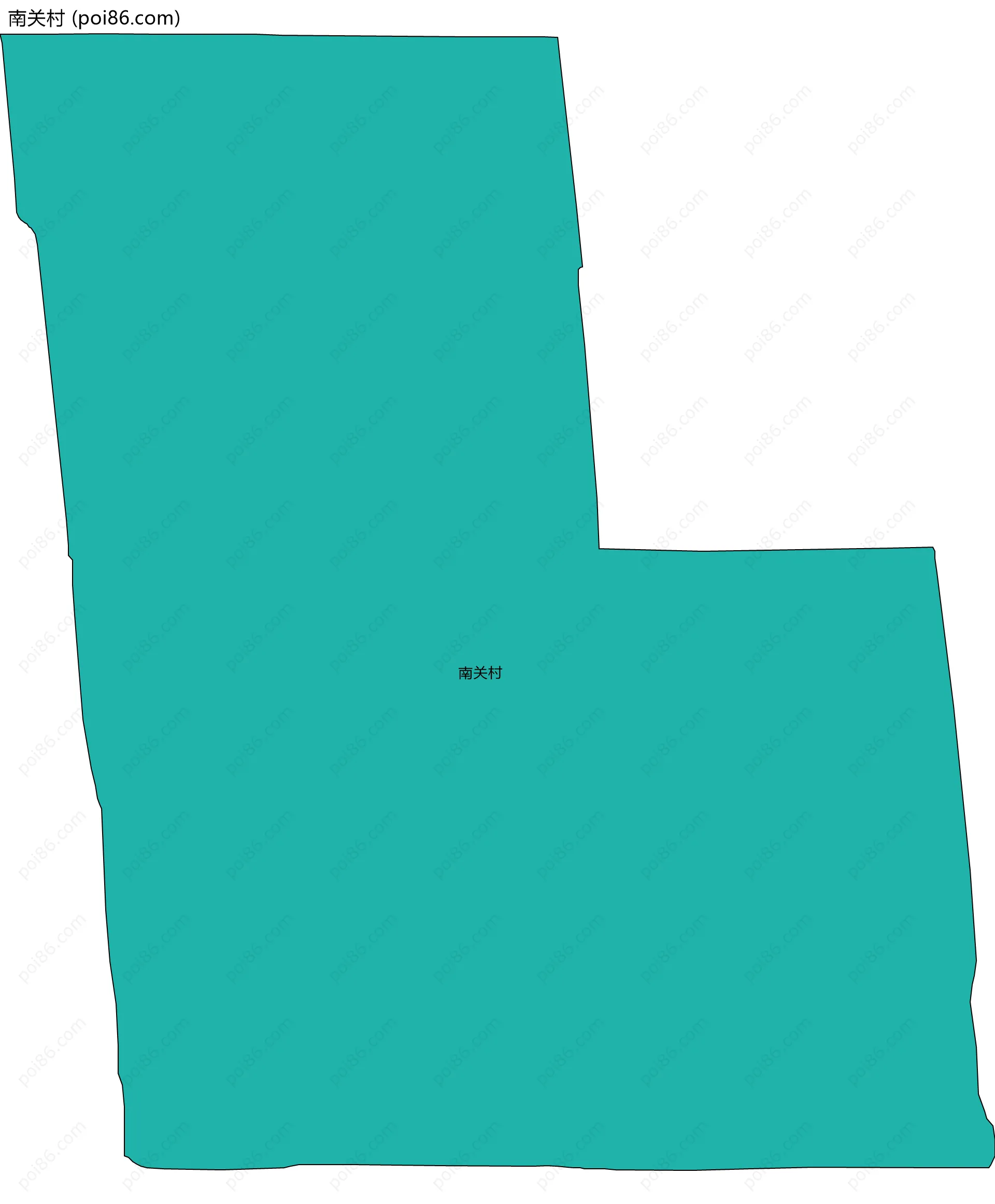 南关村边界地图