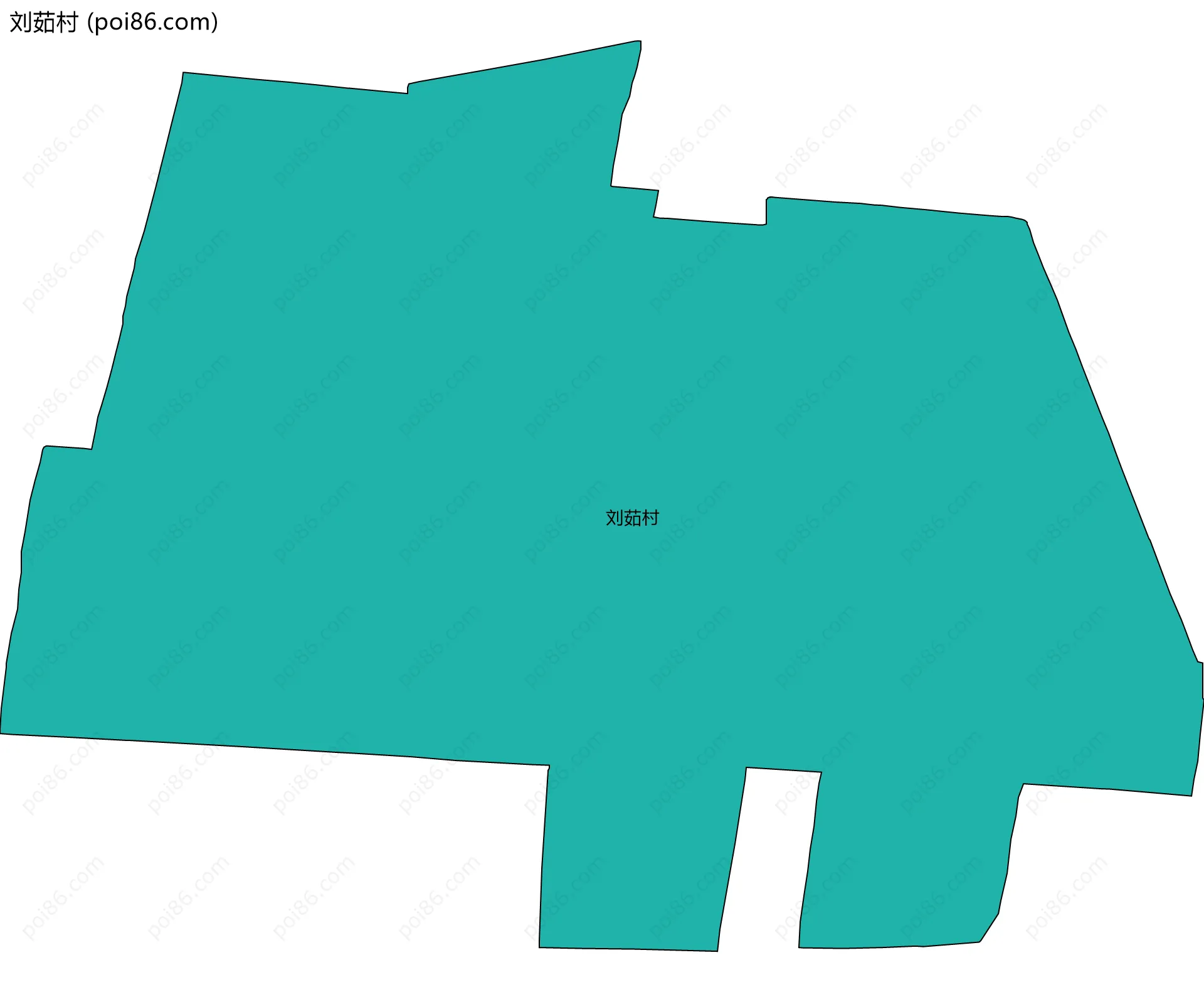刘茹村边界地图