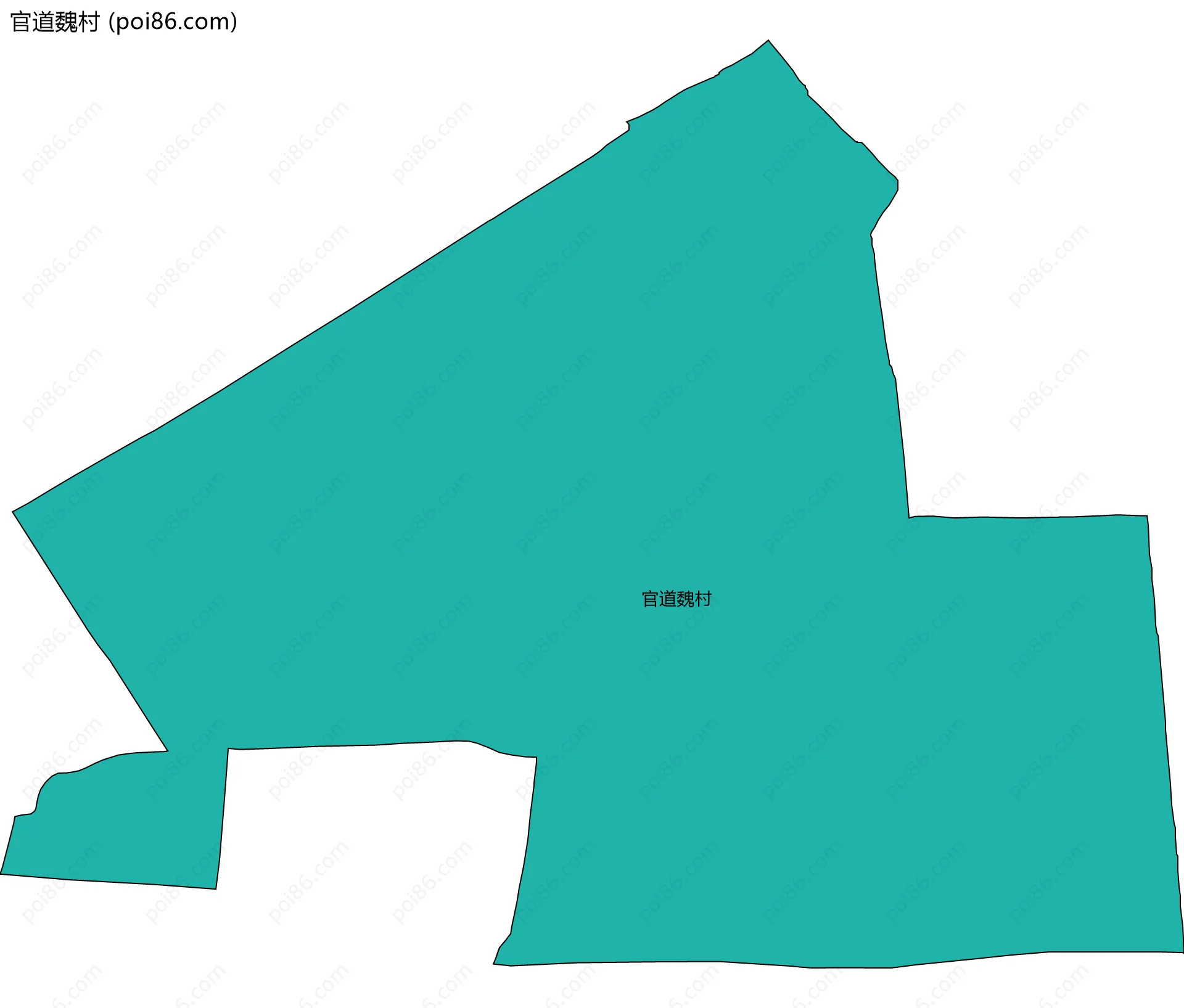 官道魏村边界地图