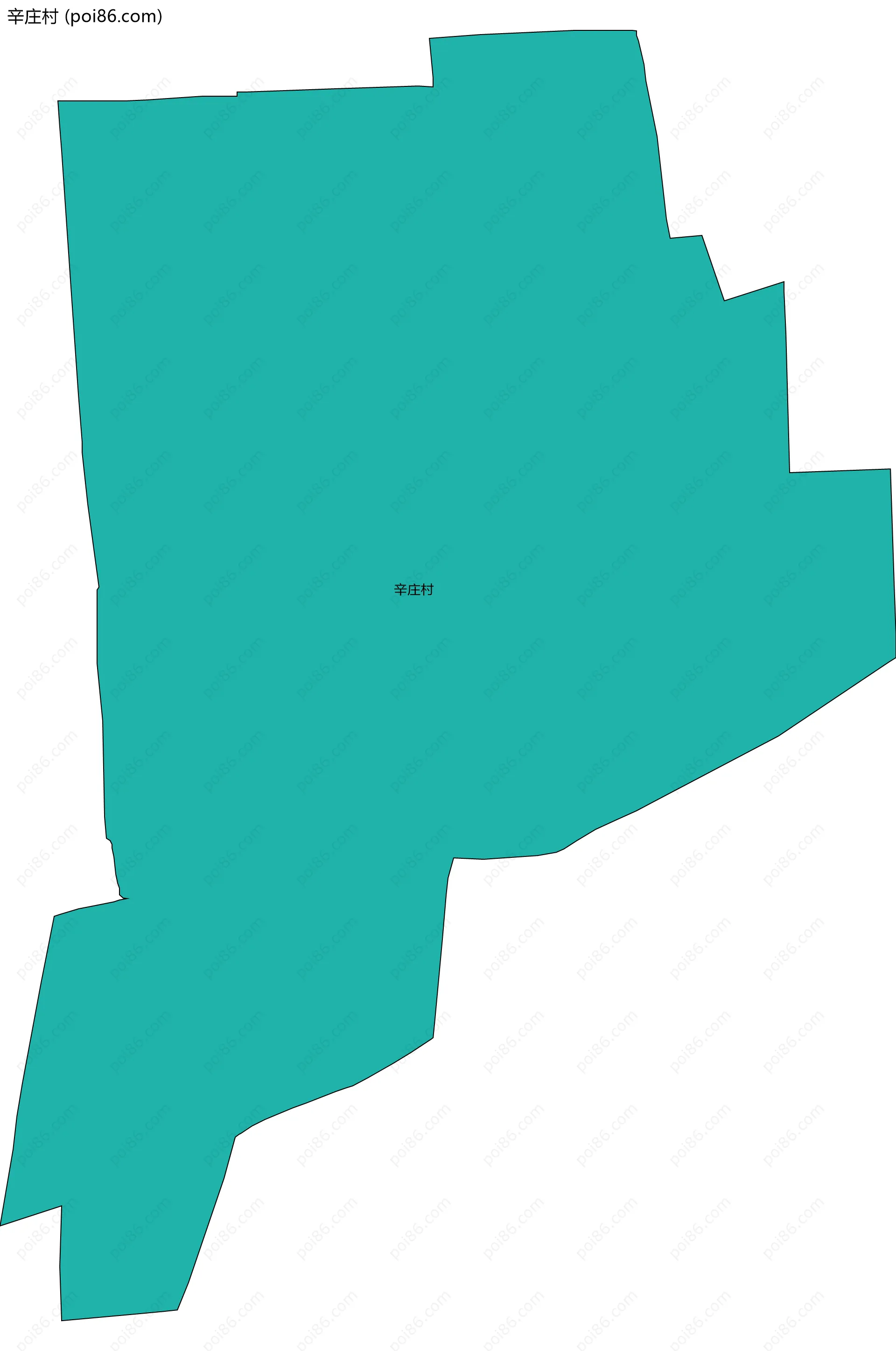 辛庄村边界地图