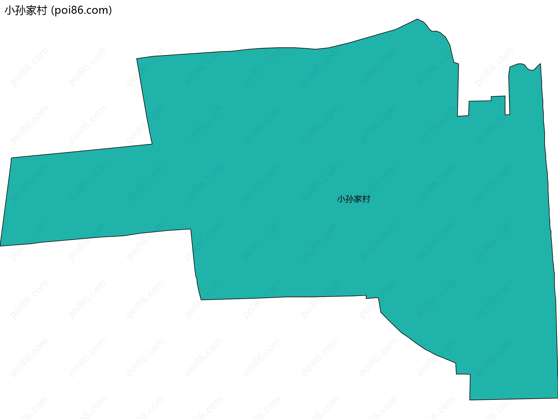 小孙家村边界地图