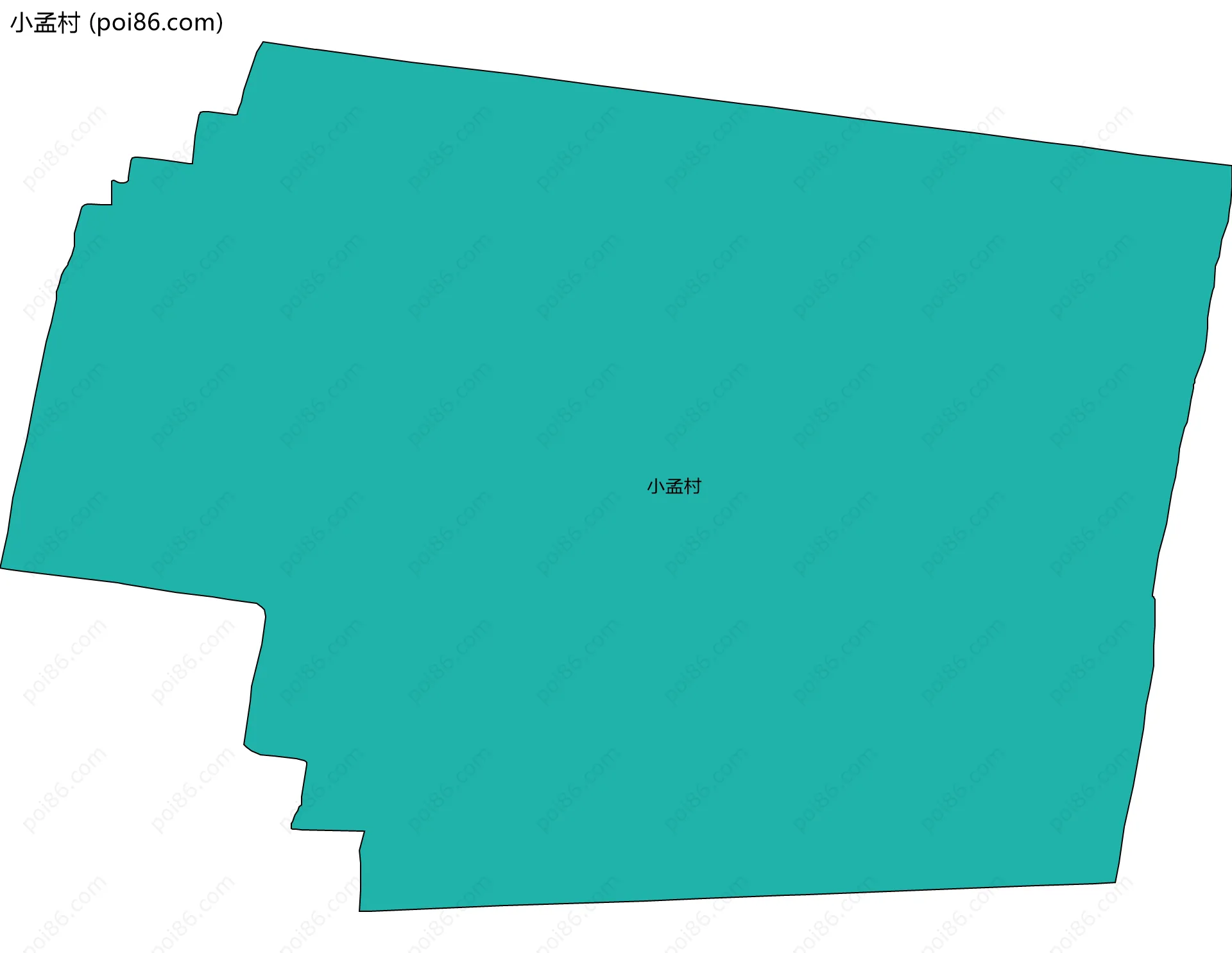 小孟村边界地图