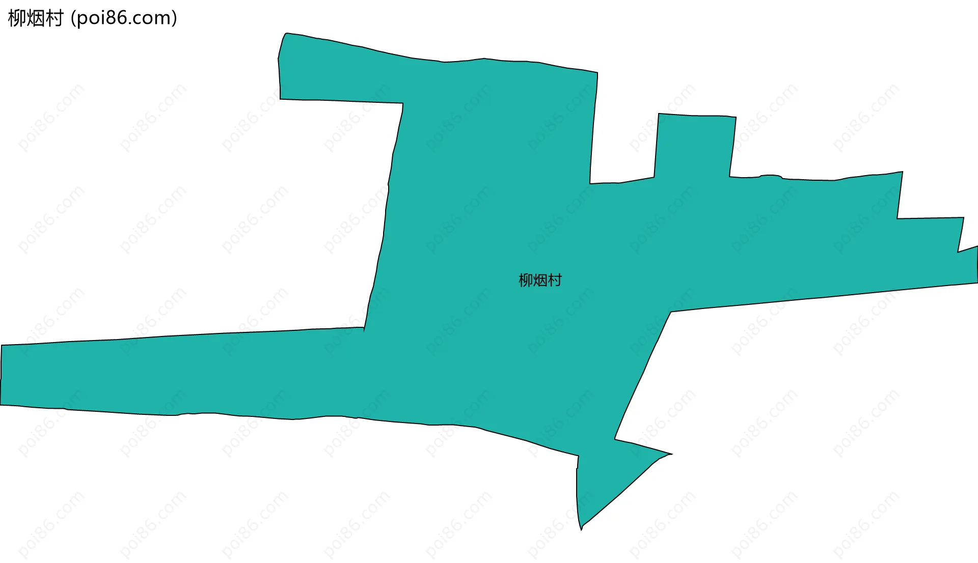 柳烟村边界地图