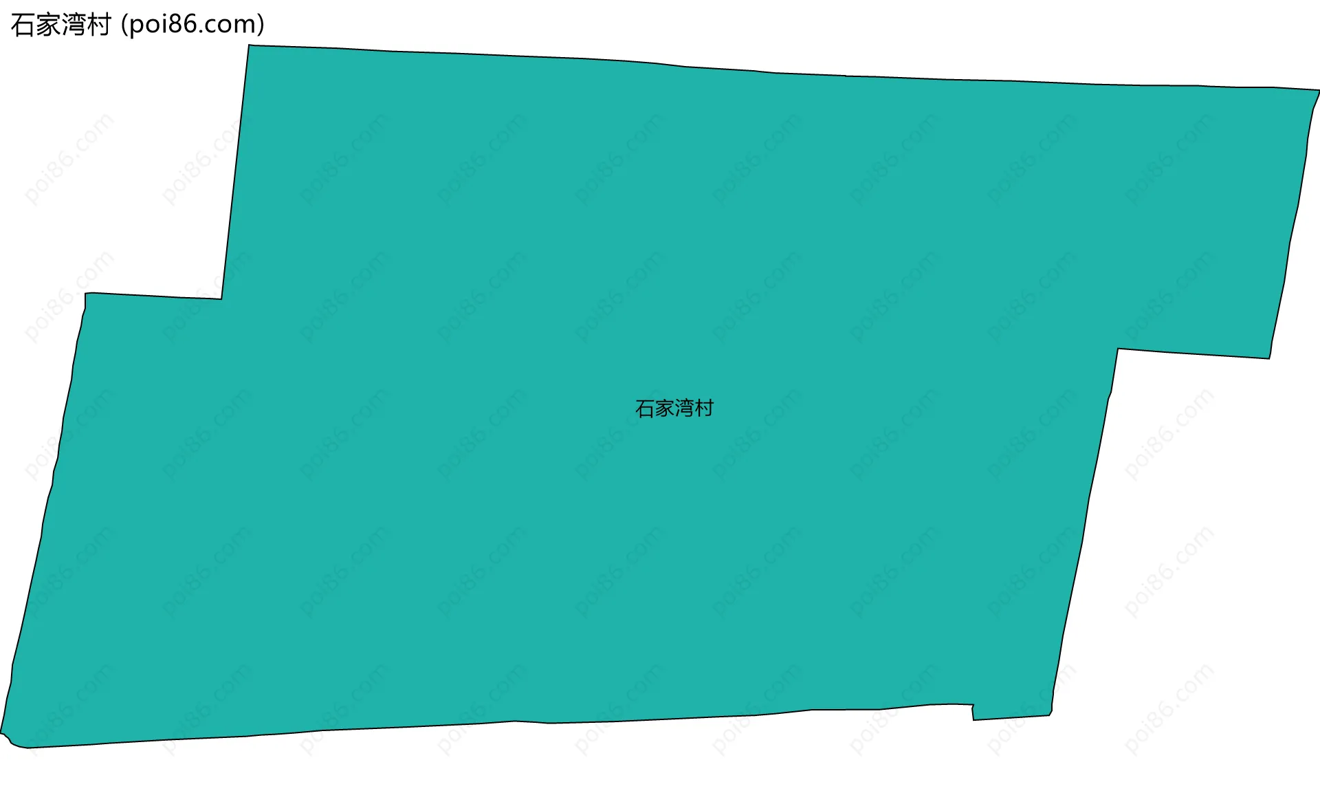 石家湾村边界地图