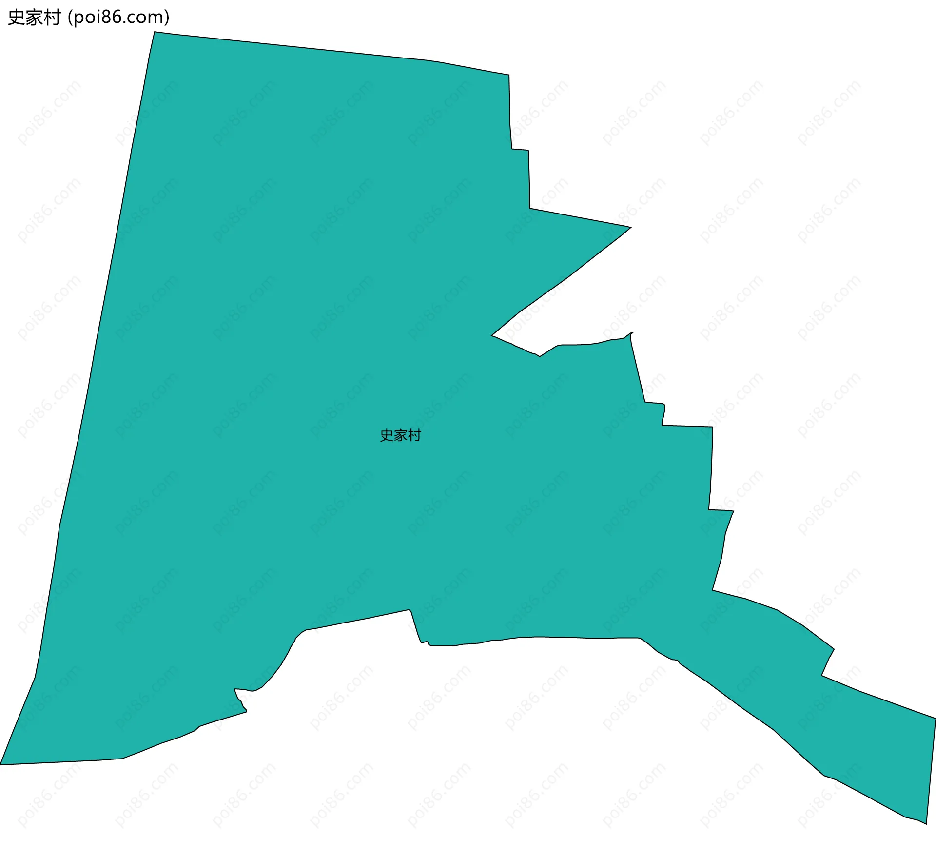 史家村边界地图