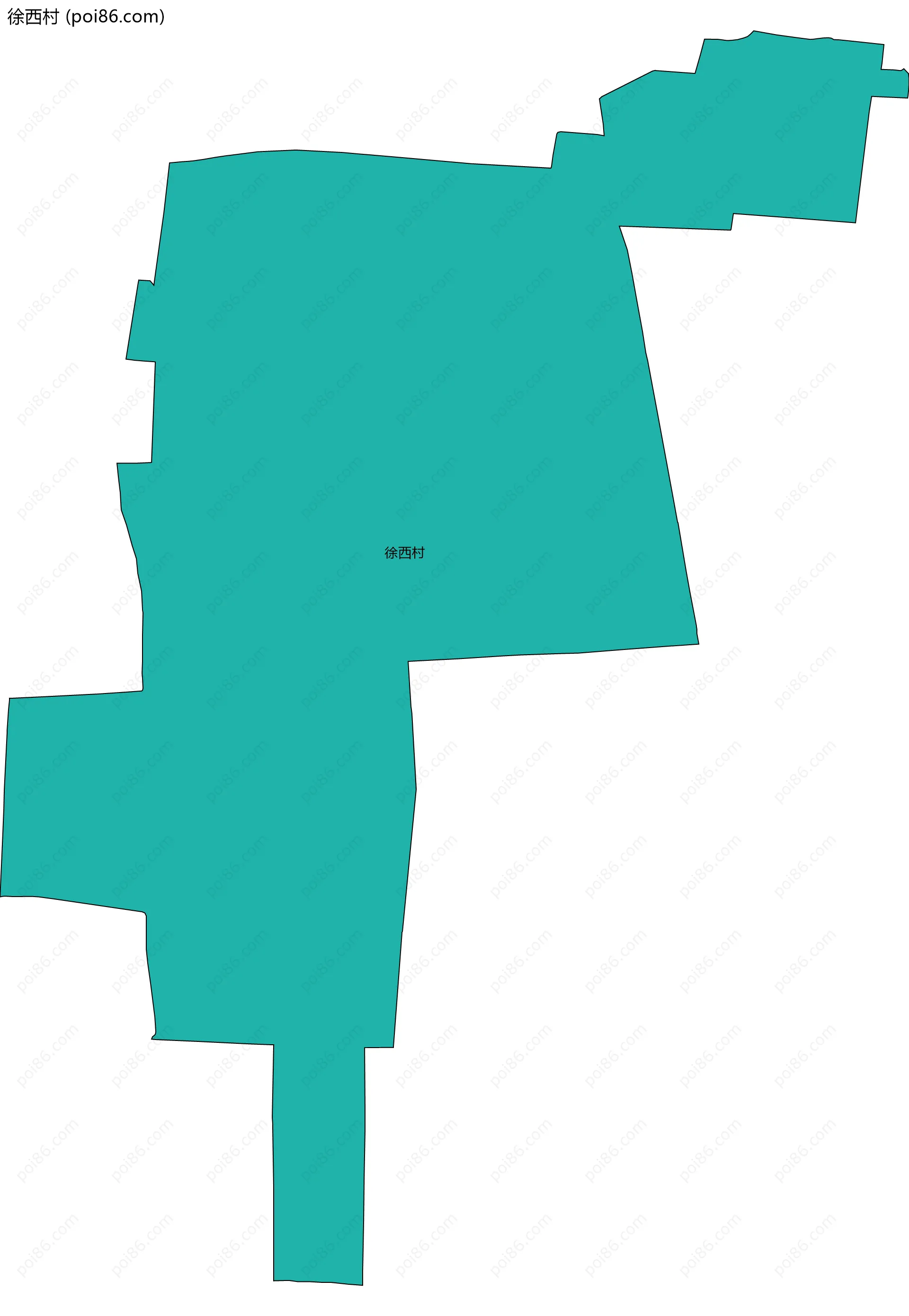 徐西村边界地图