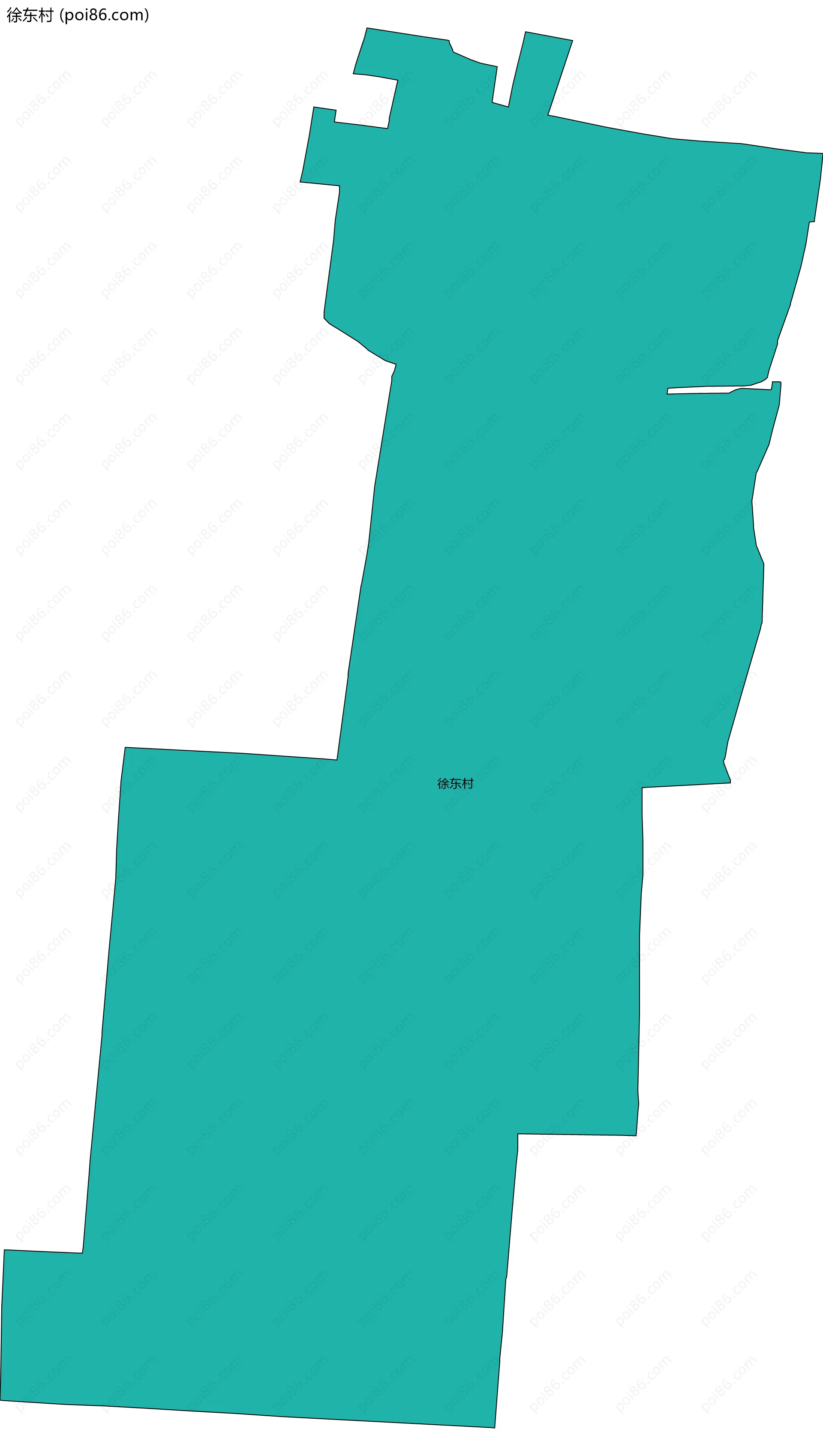 徐东村边界地图