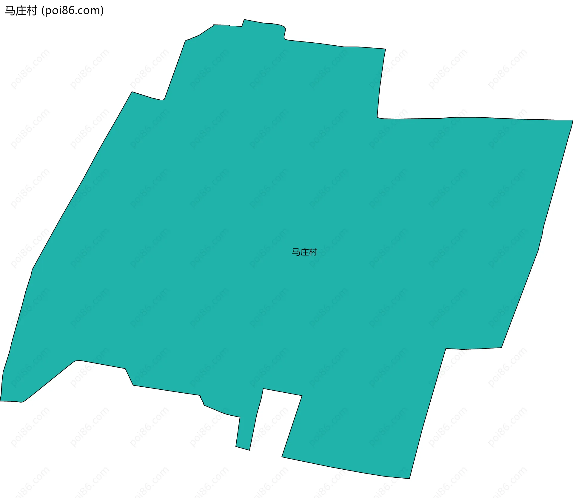马庄村边界地图