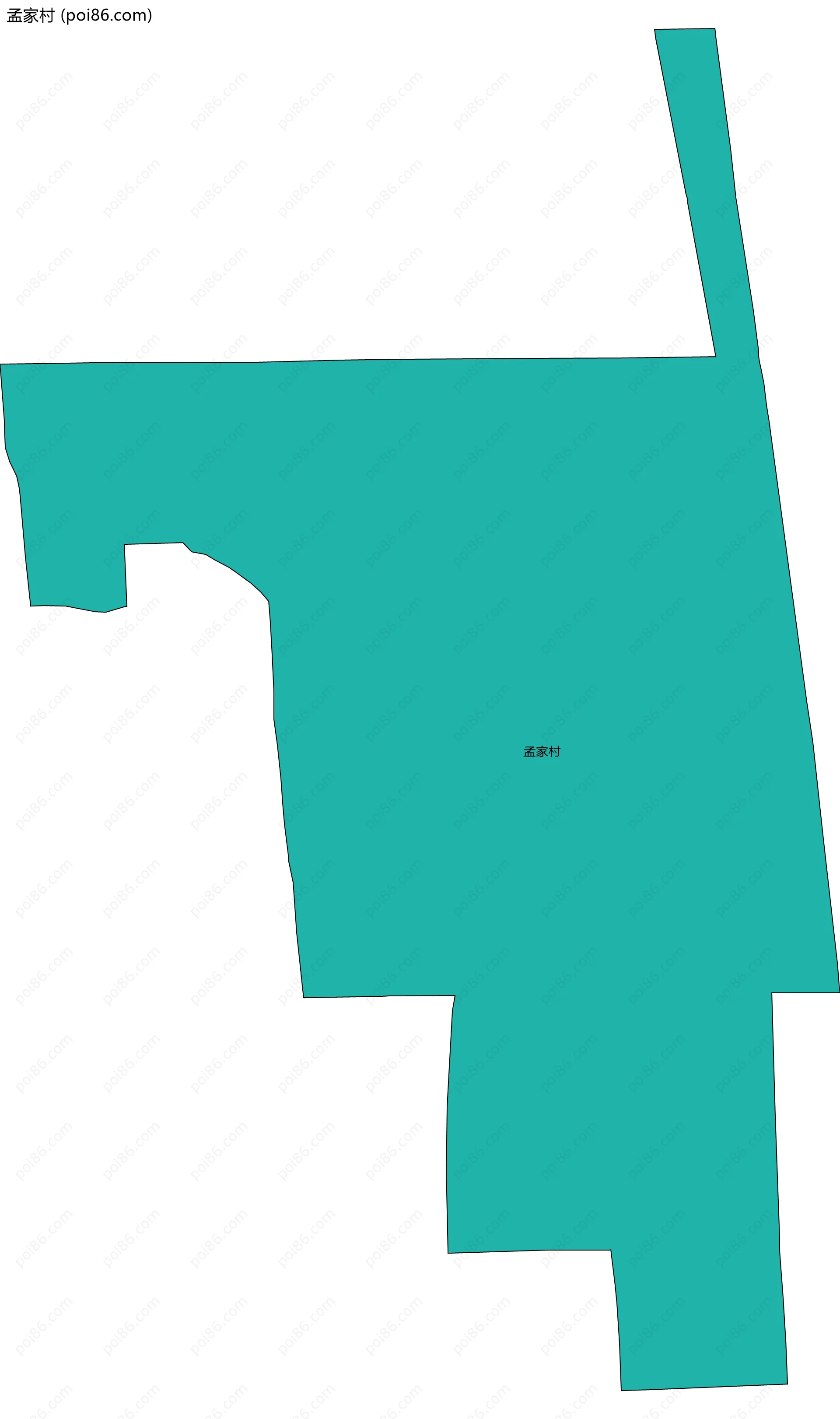 孟家村边界地图