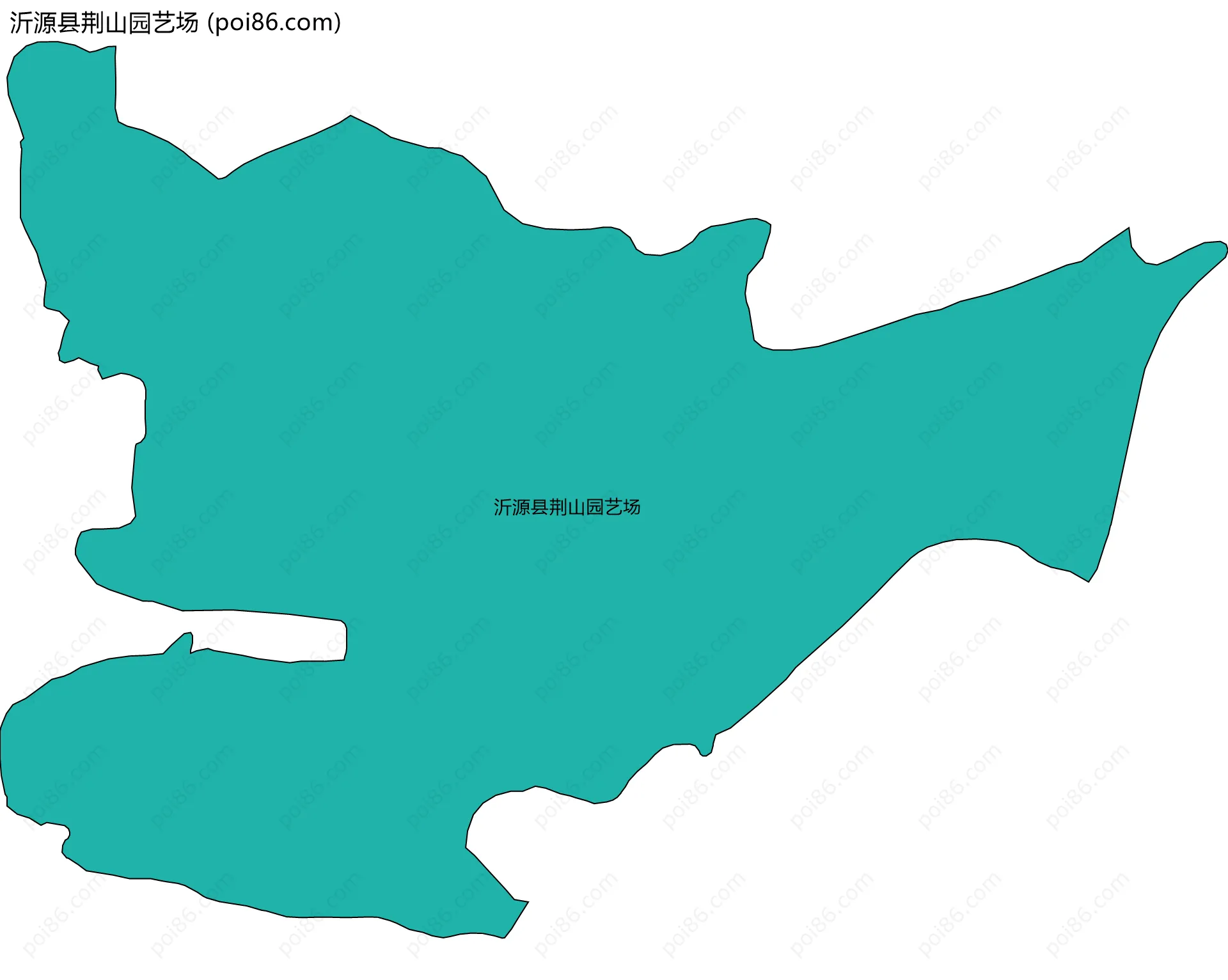 沂源县荆山园艺场边界地图