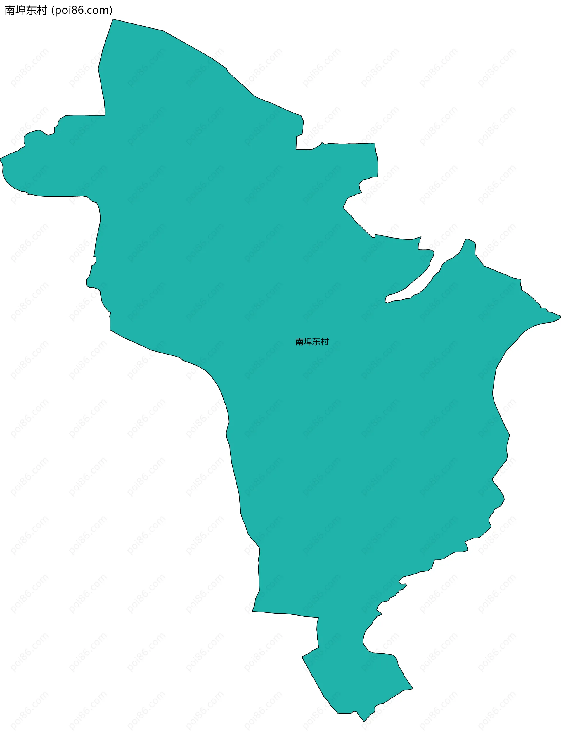 南埠东村边界地图