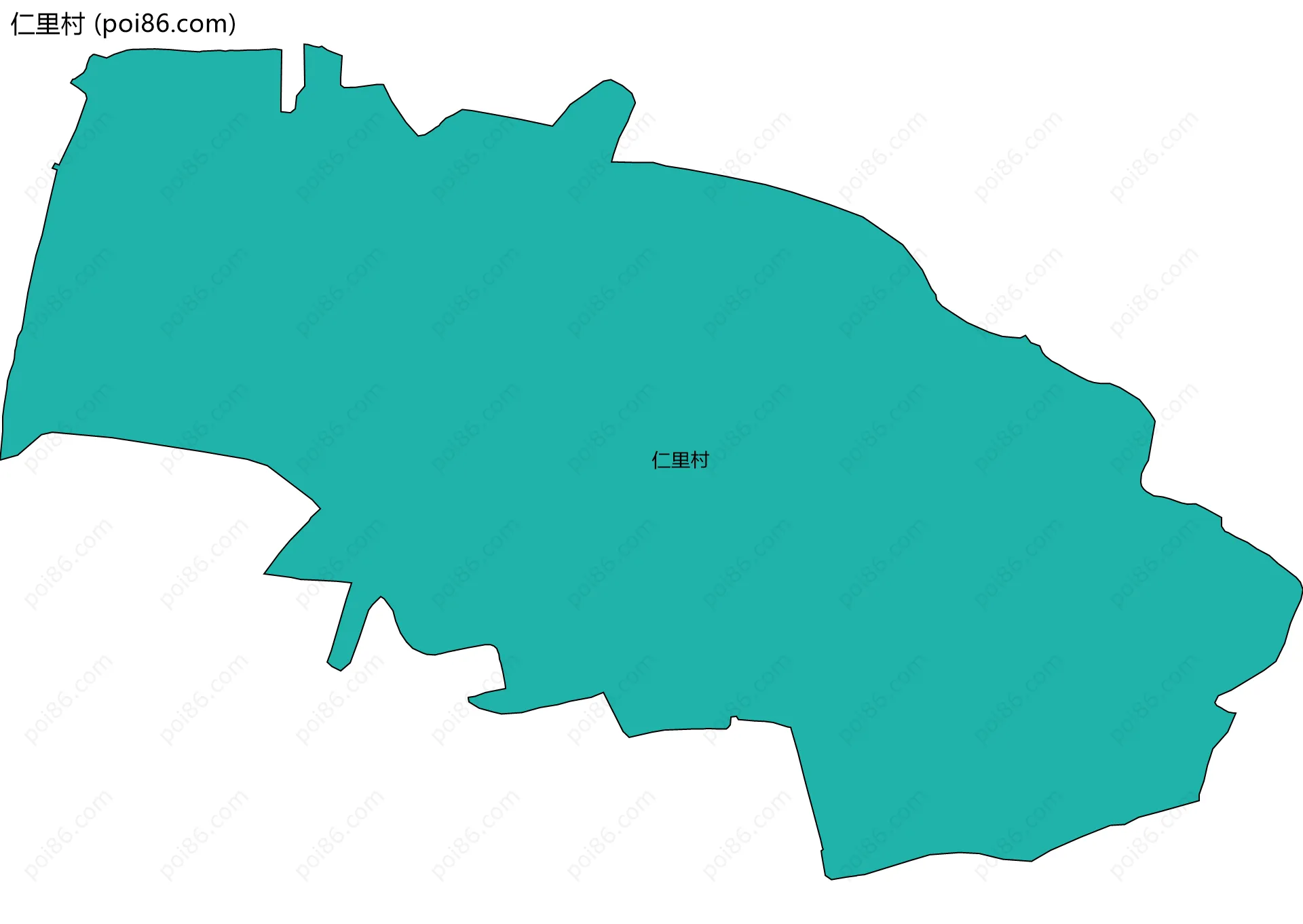 仁里村边界地图