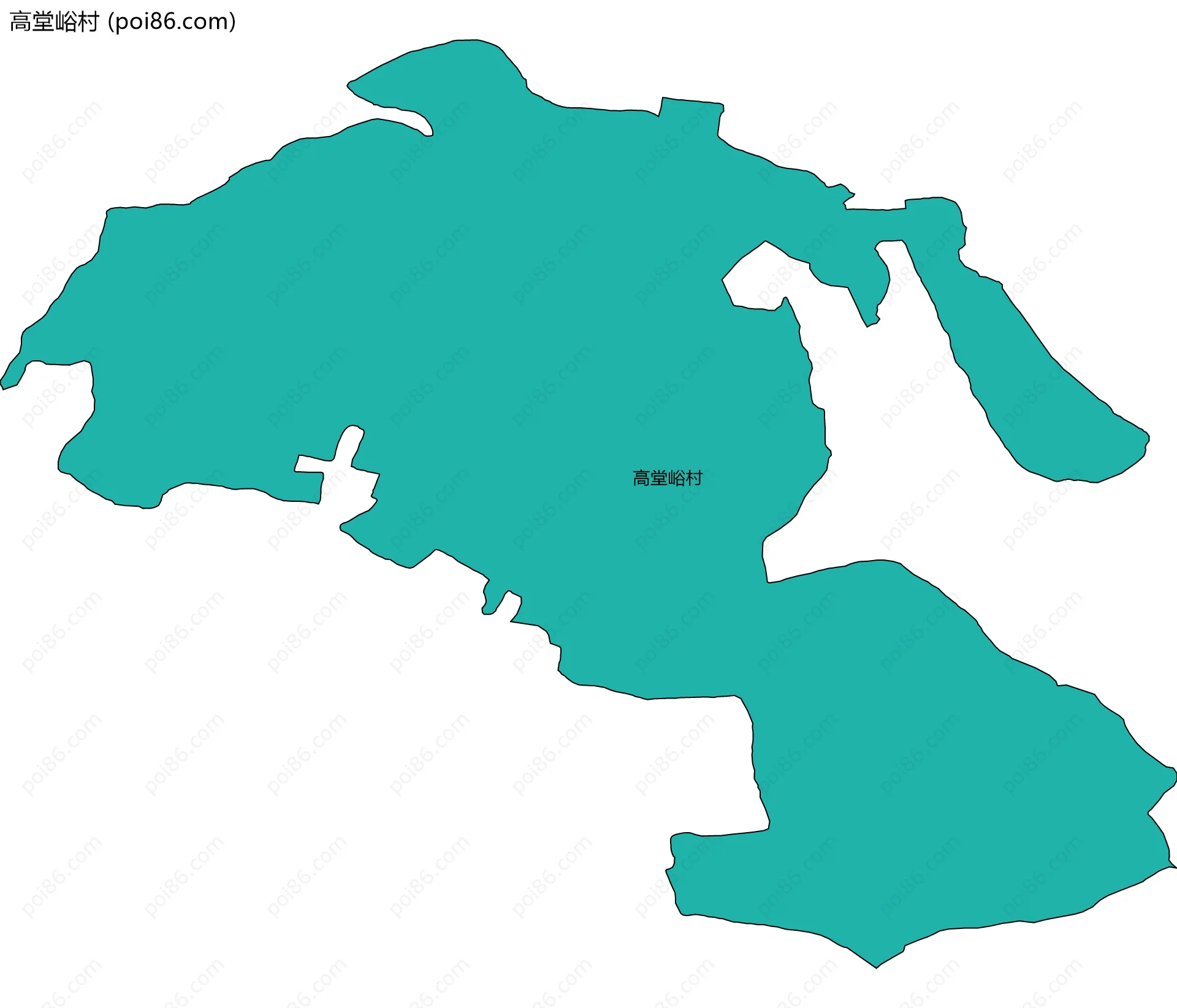 高堂峪村边界地图