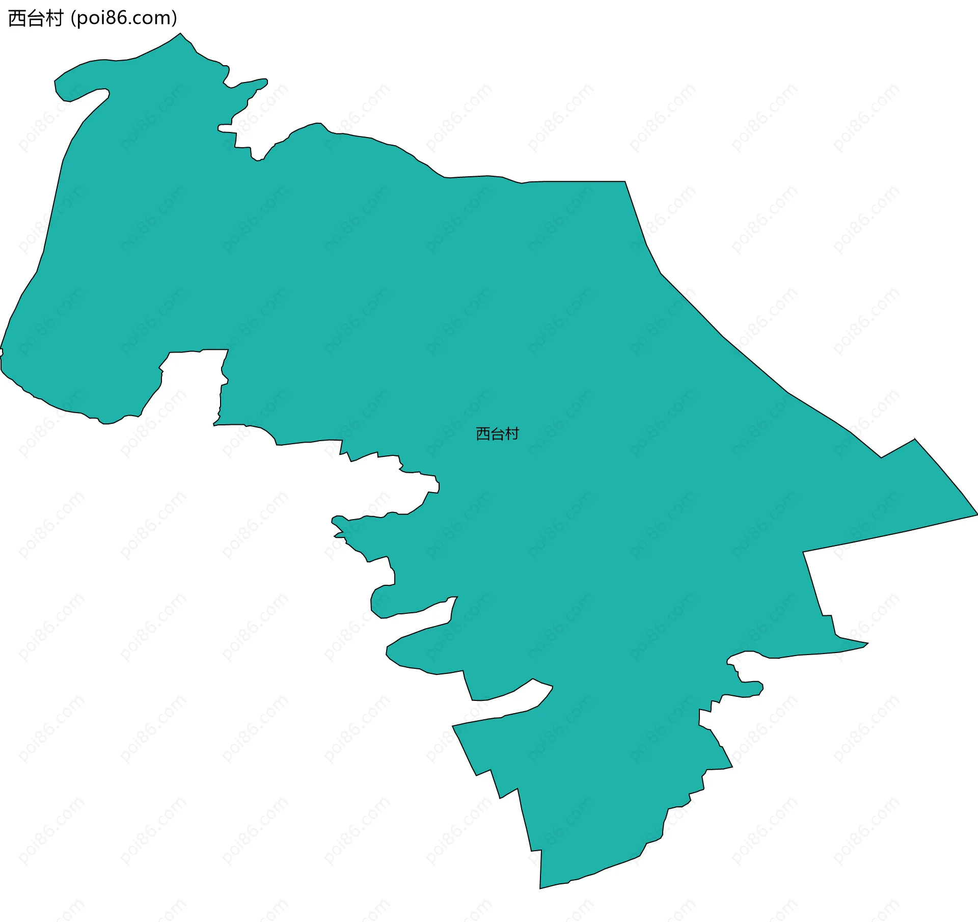 西台村边界地图