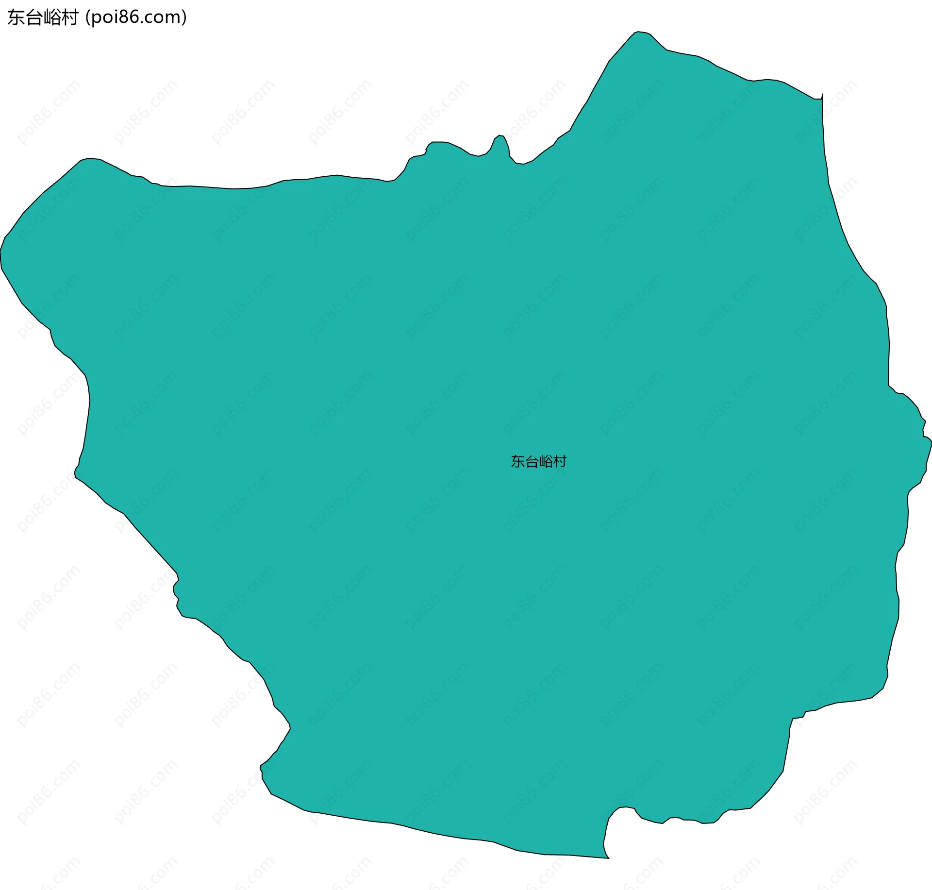 东台峪村边界地图