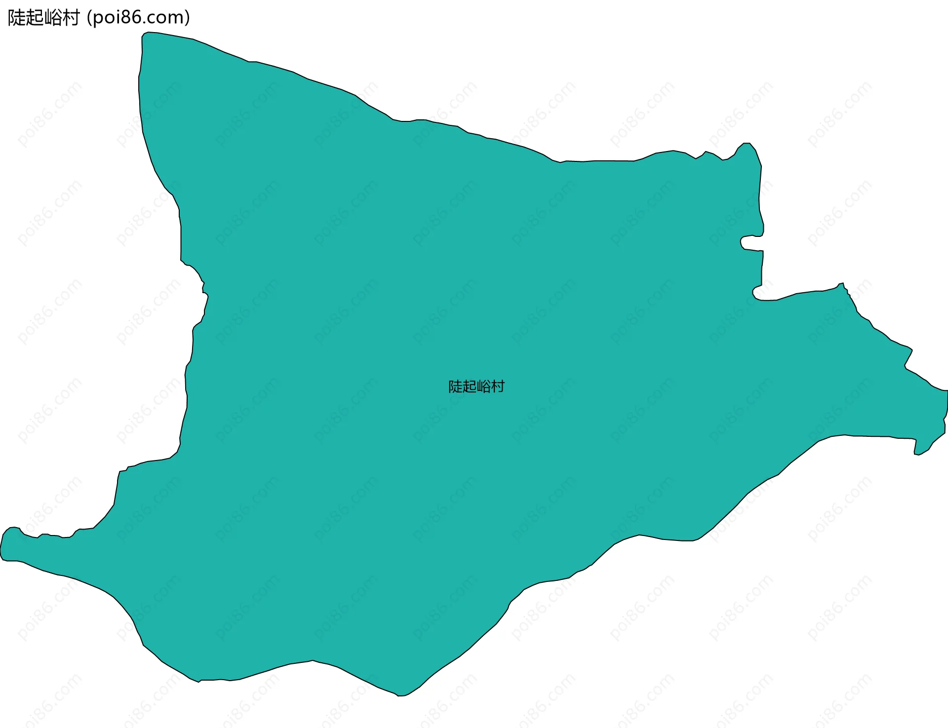 陡起峪村边界地图