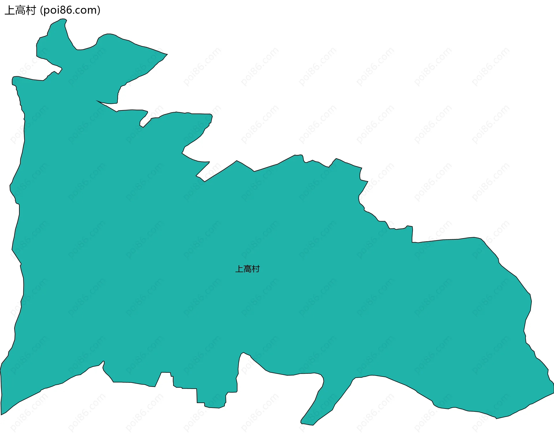 上高村边界地图