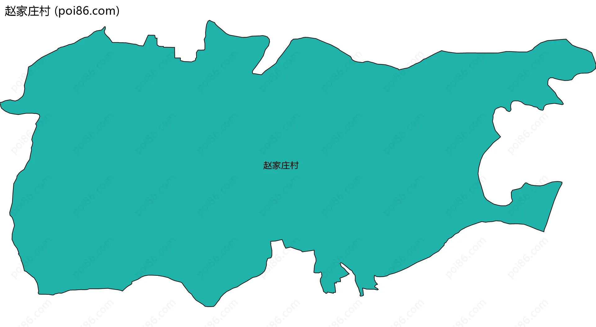 赵家庄村边界地图