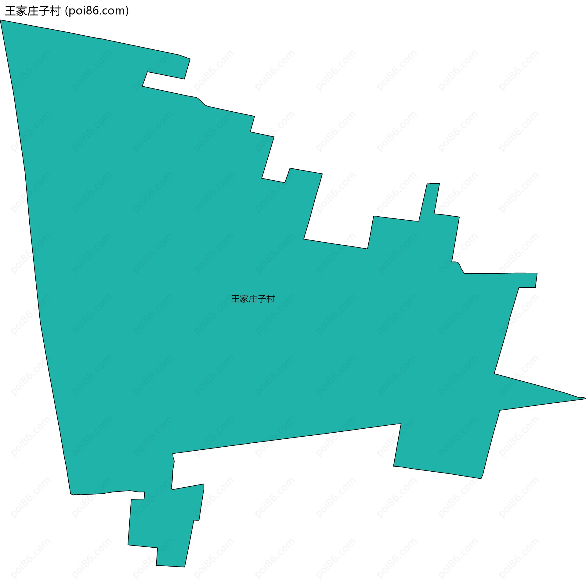 王家庄子村边界地图