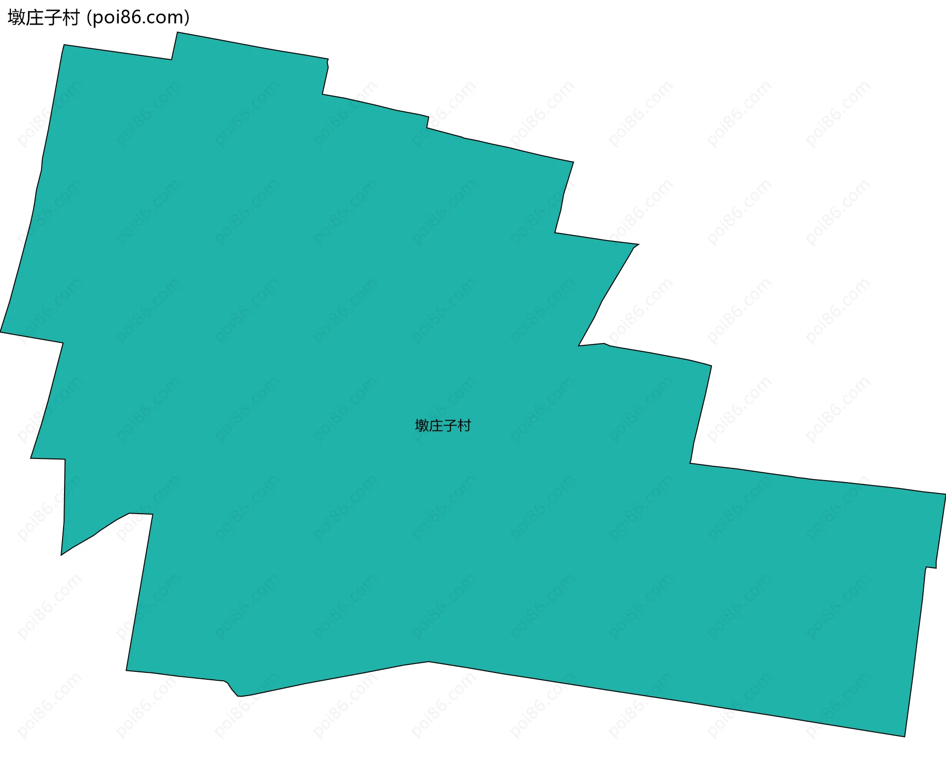 墩庄子村边界地图