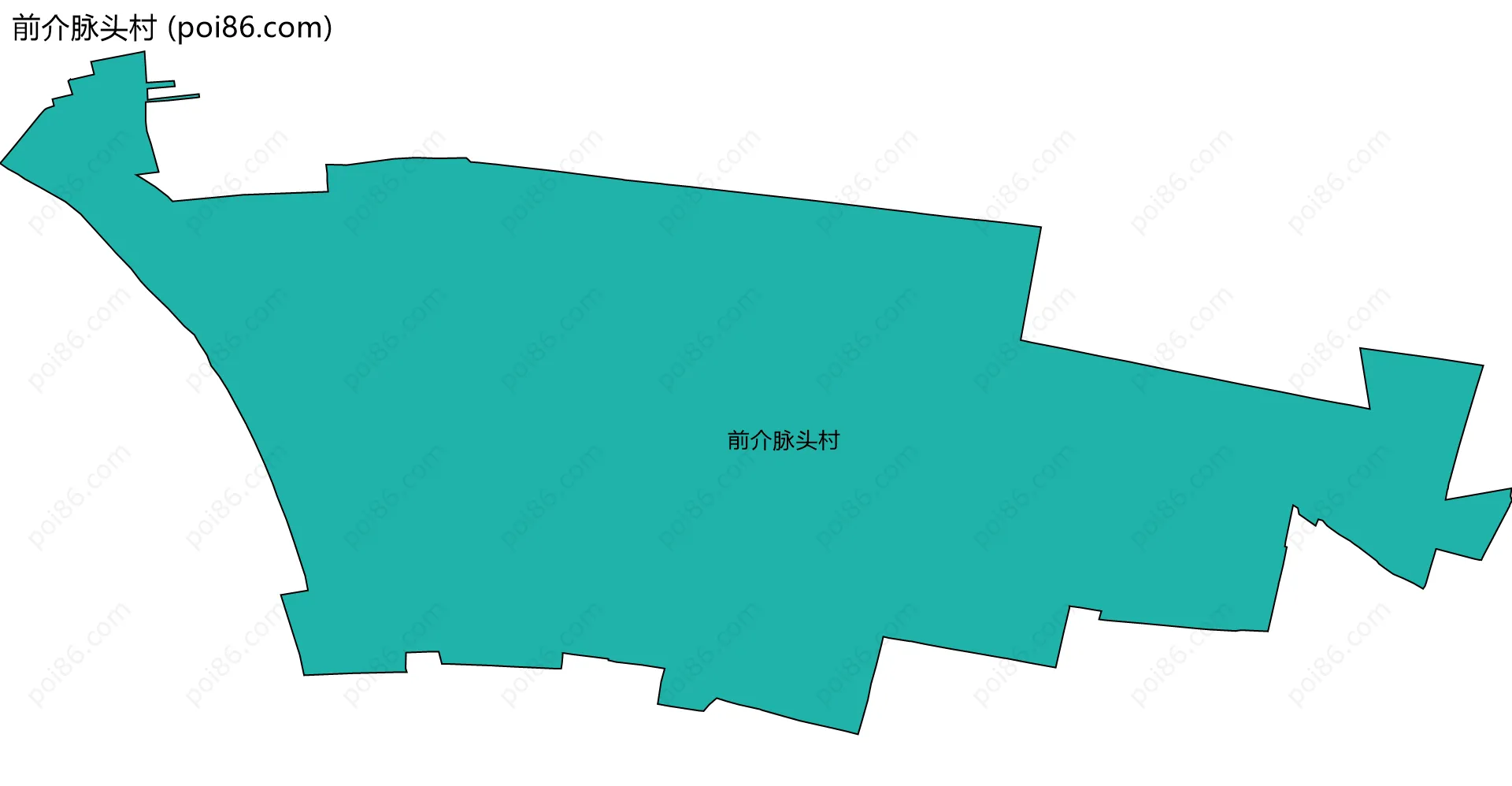 前介脉头村边界地图