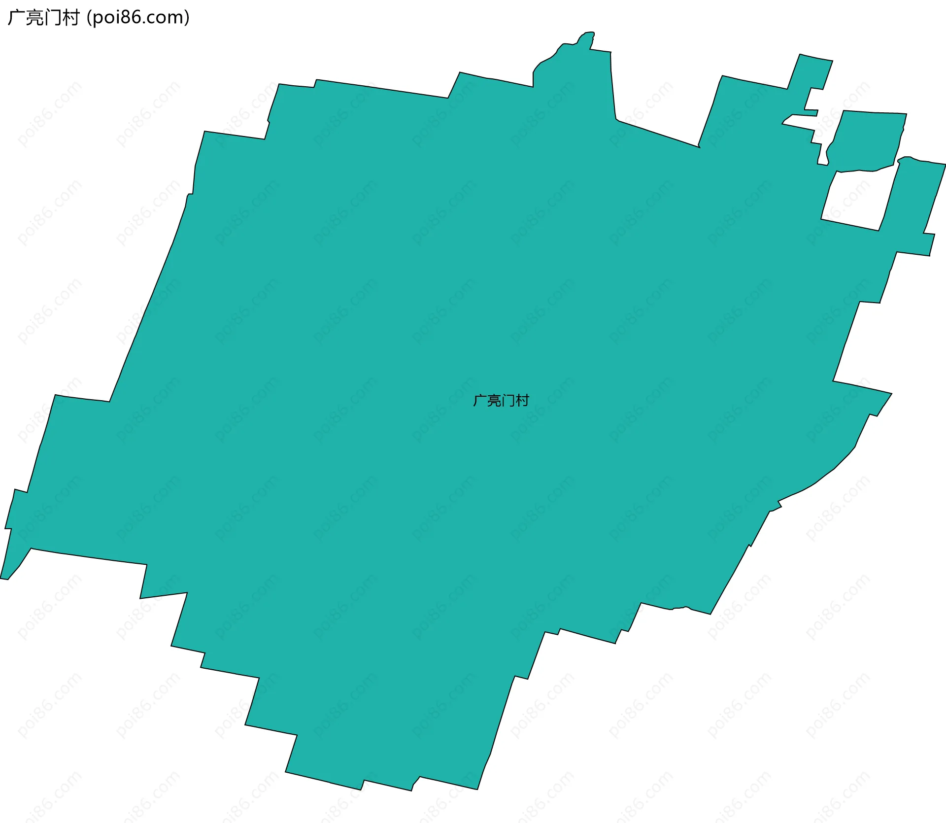 广亮门村边界地图