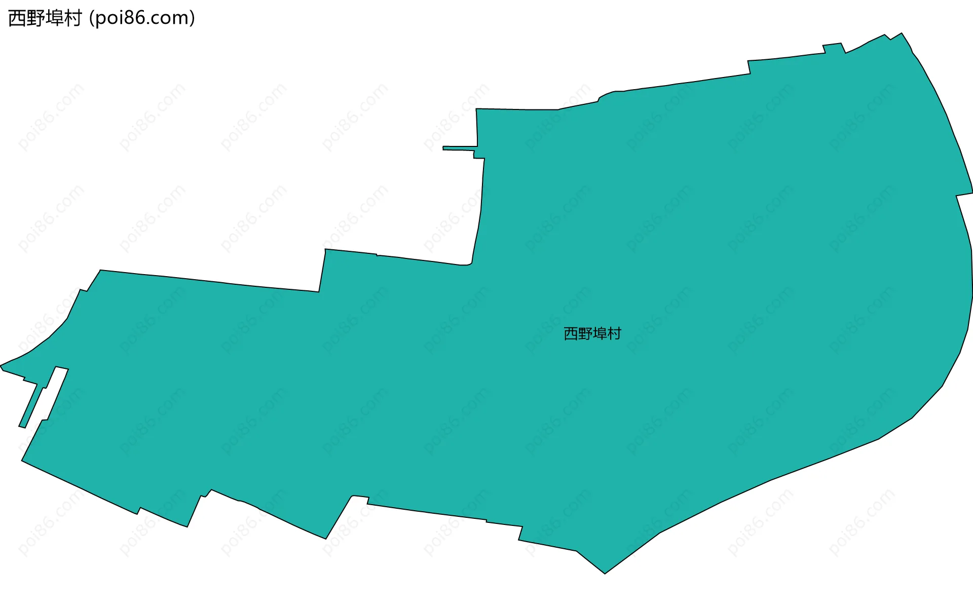 西野埠村边界地图