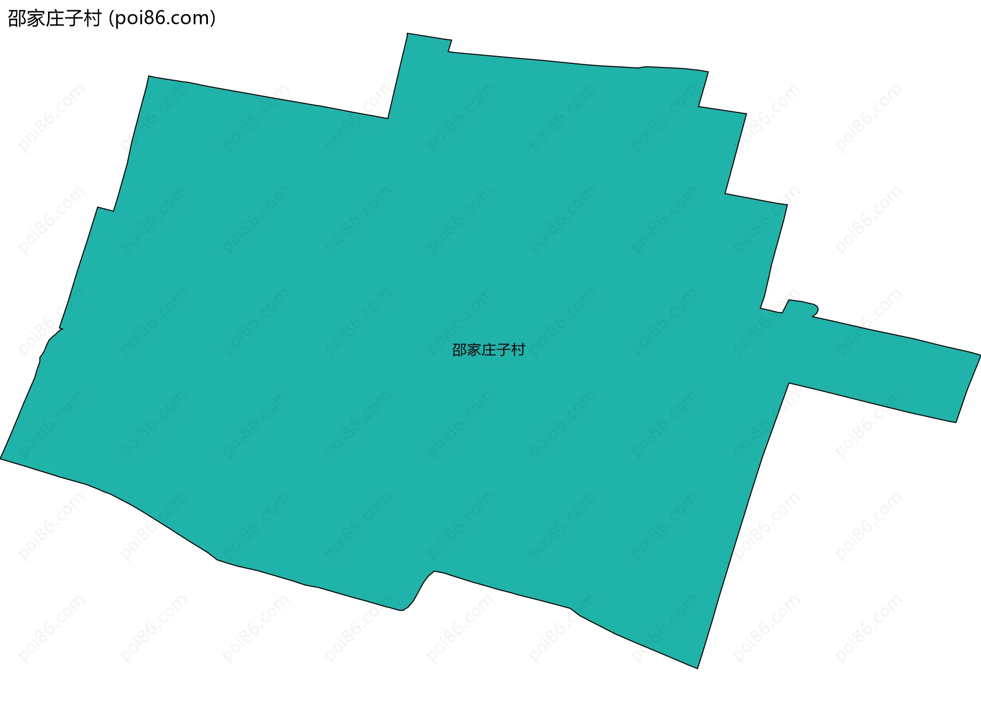 邵家庄子村边界地图