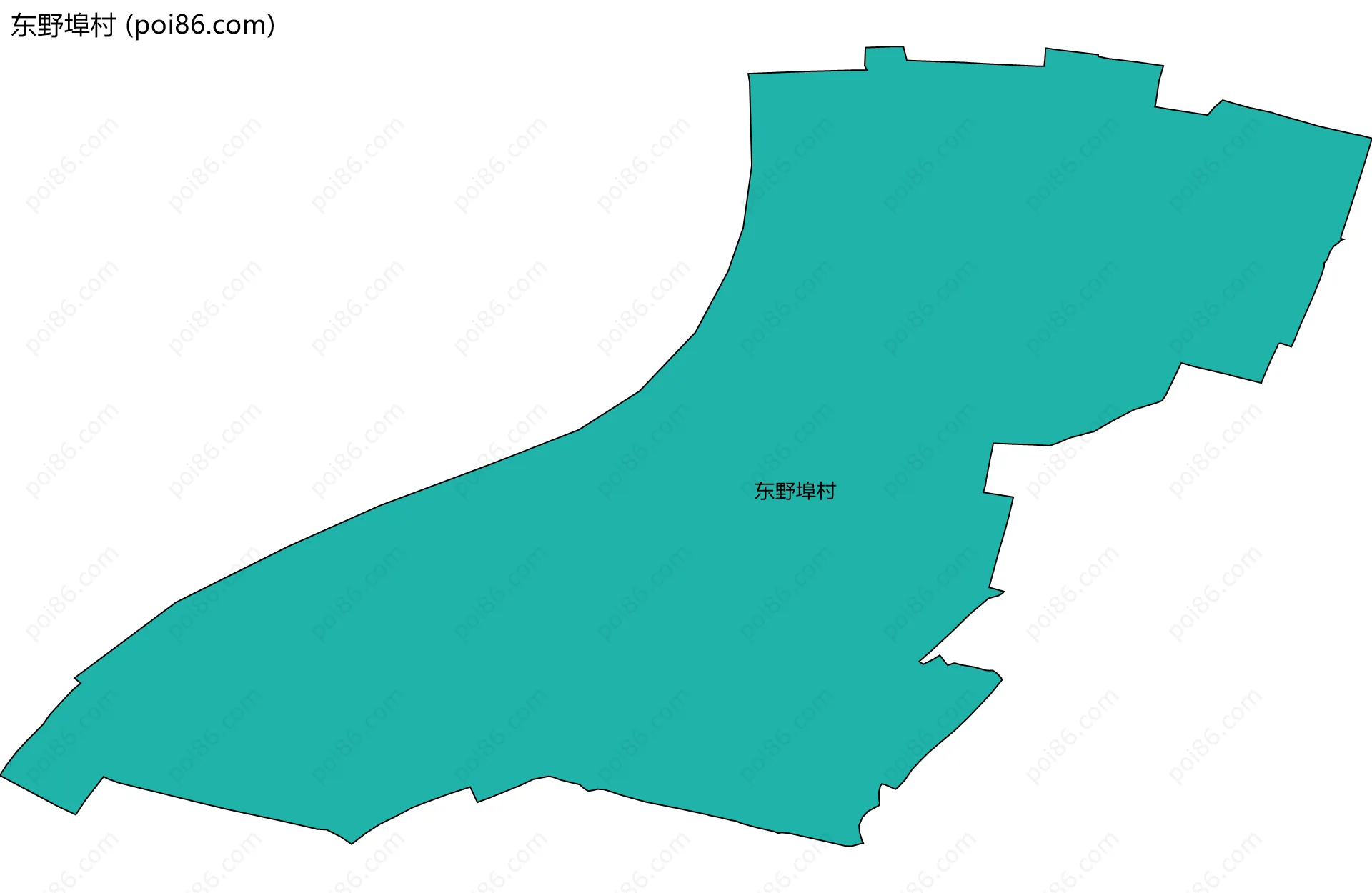 东野埠村边界地图