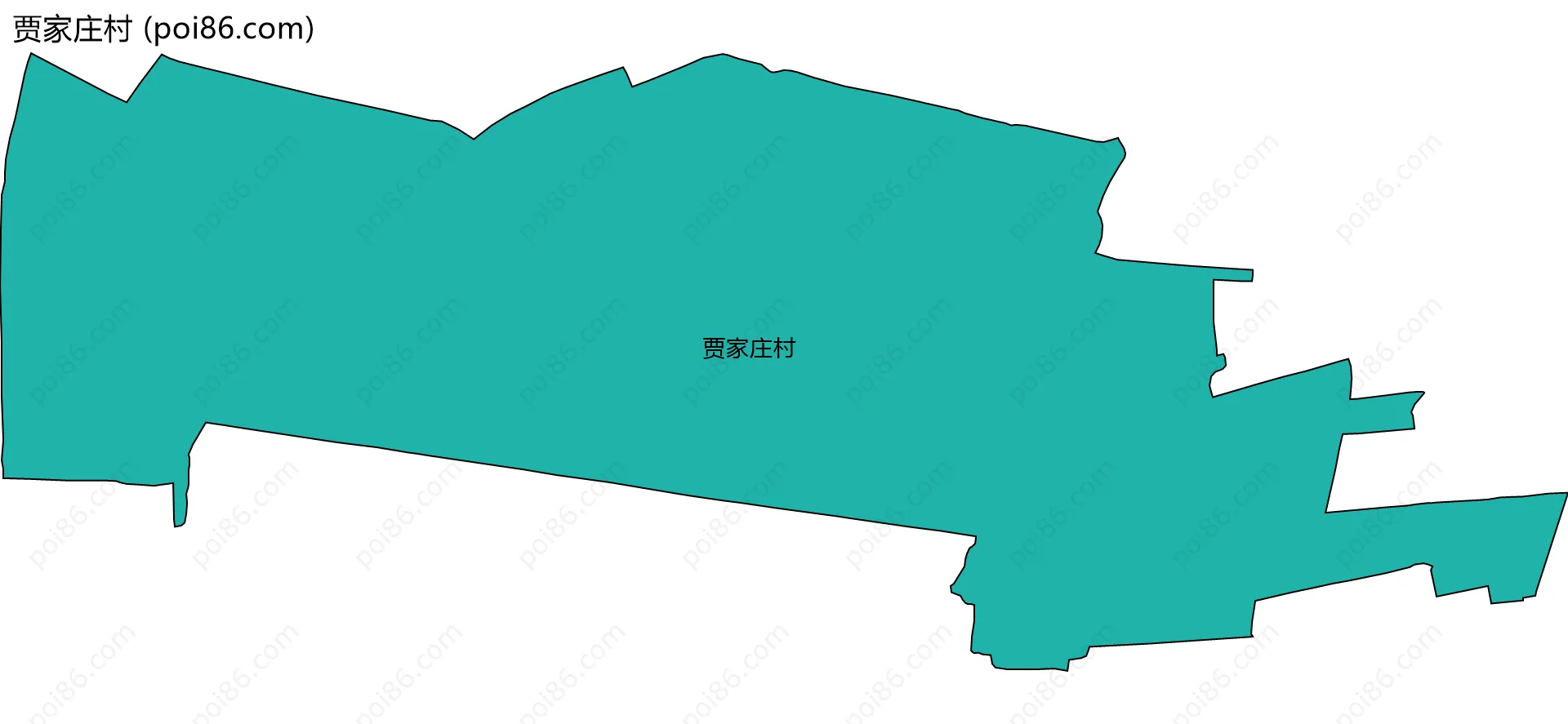 贾家庄村边界地图