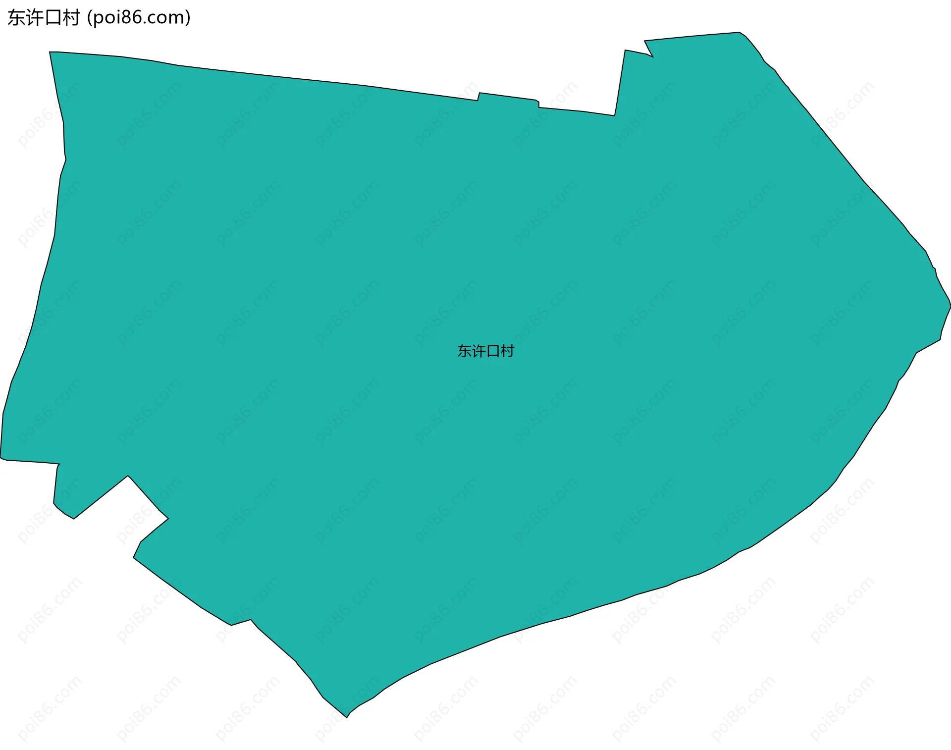 东许口村边界地图