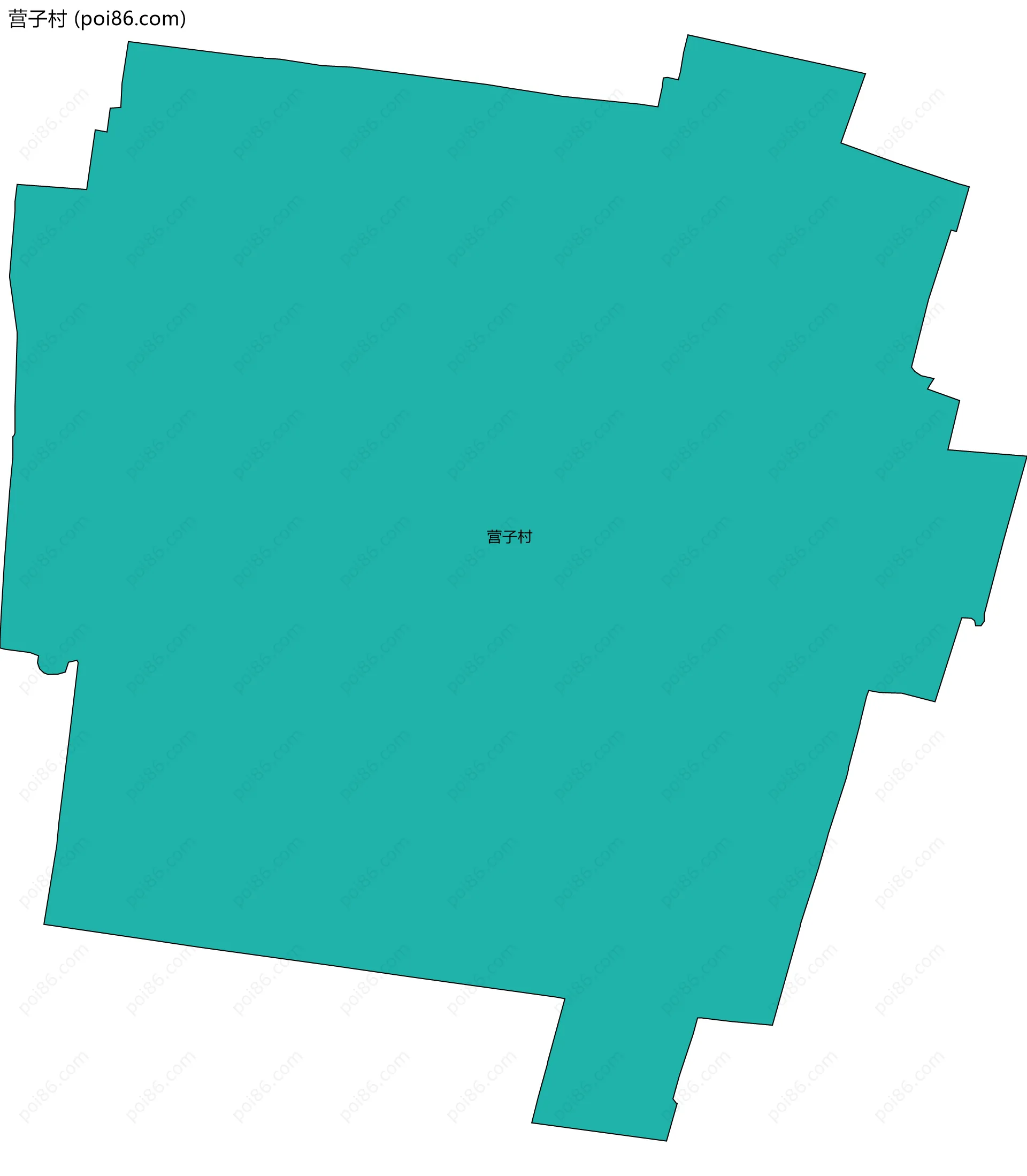 营子村边界地图