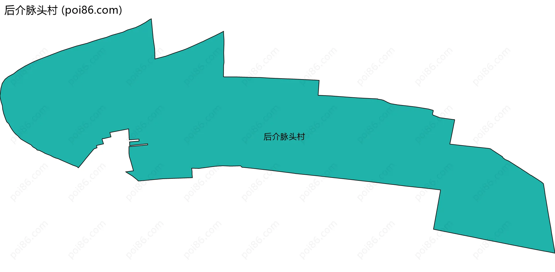 后介脉头村边界地图