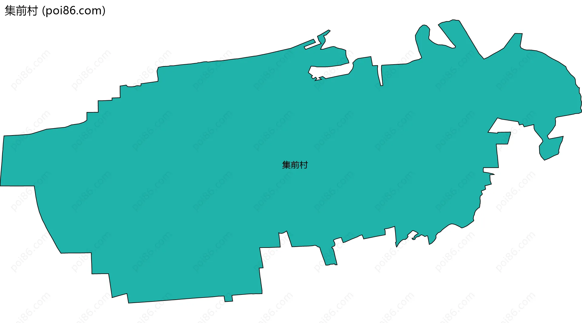 集前村边界地图