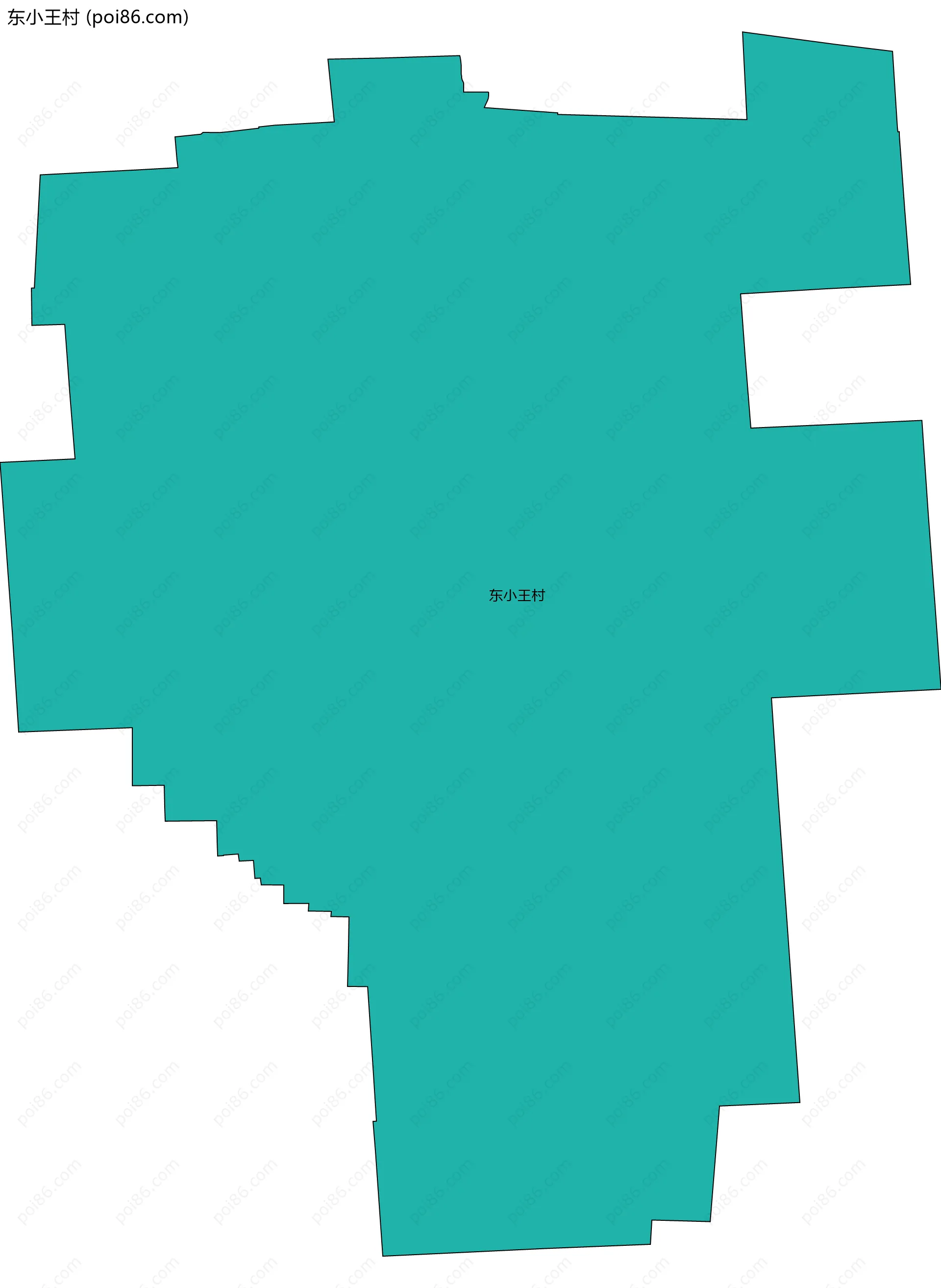 东小王村边界地图