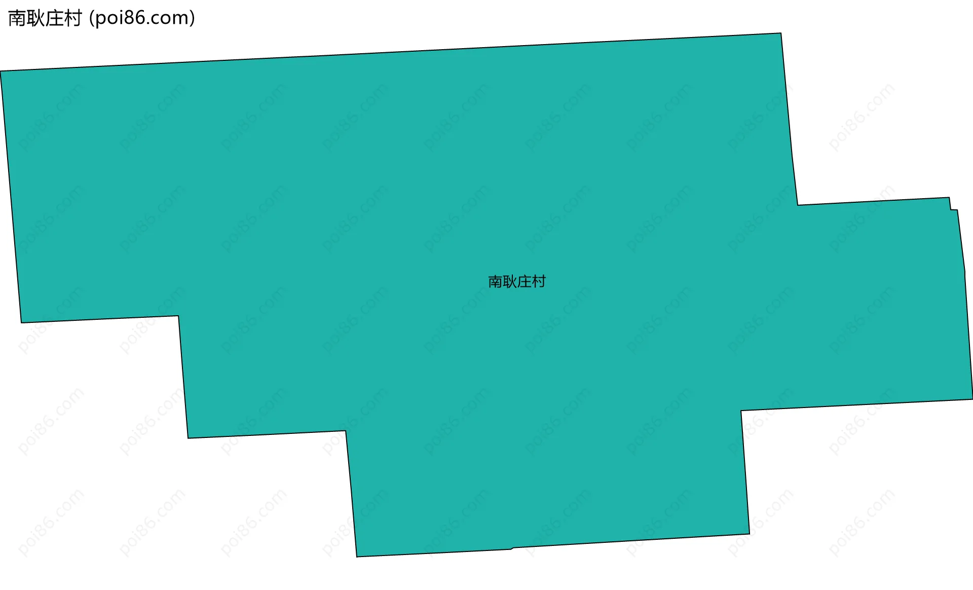 南耿庄村边界地图