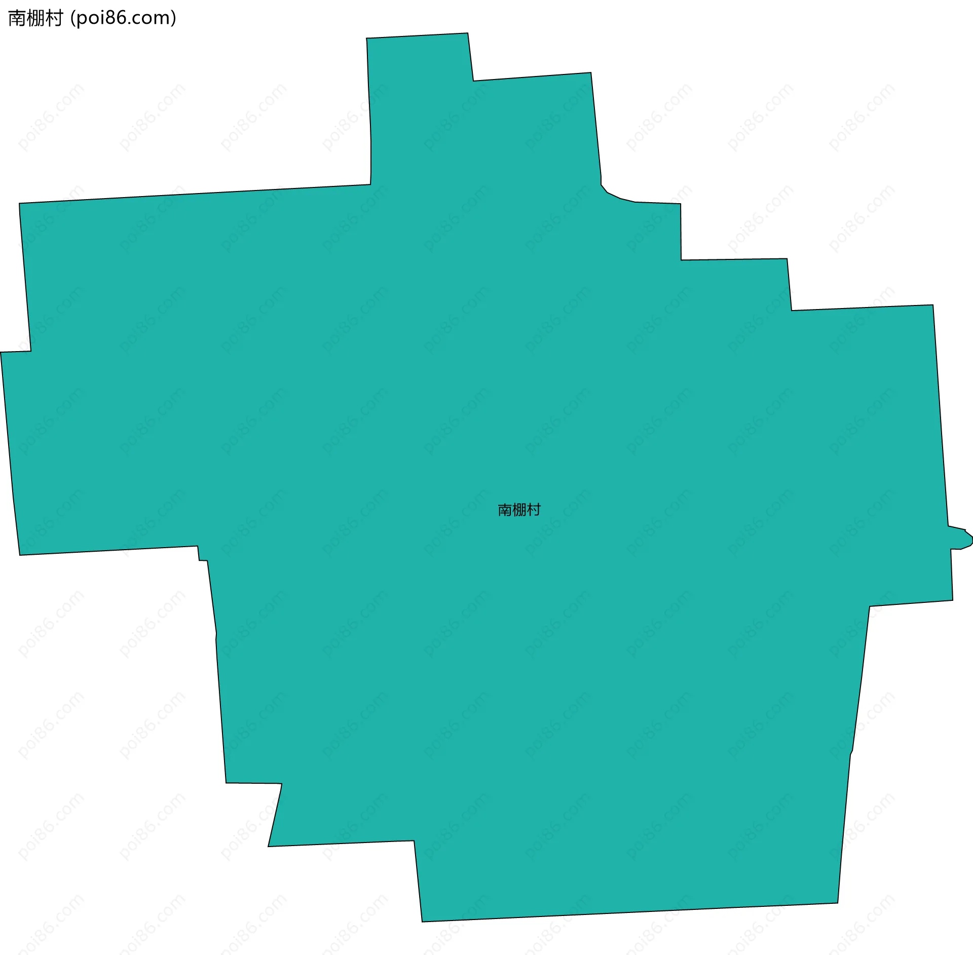 南棚村边界地图